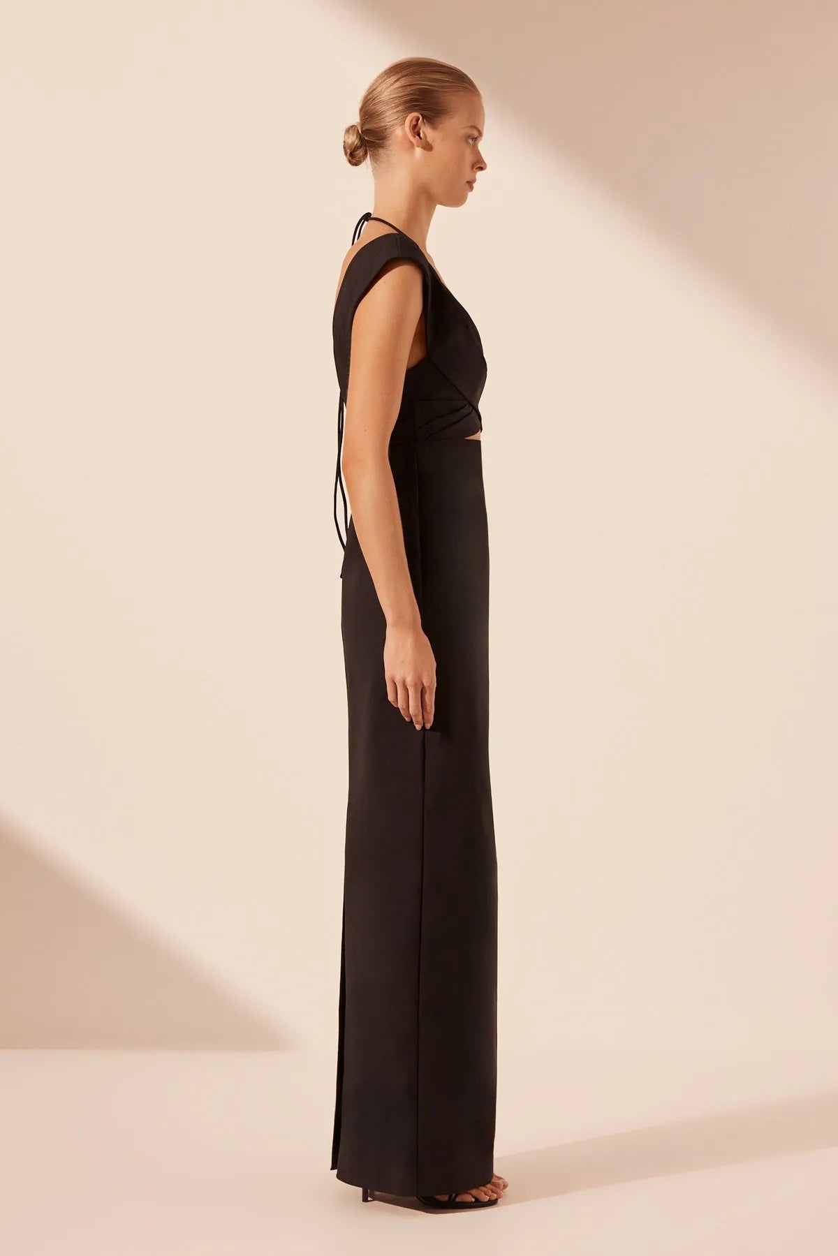 Shona Joy | Lani Cross Front Ruched Maxi Dress