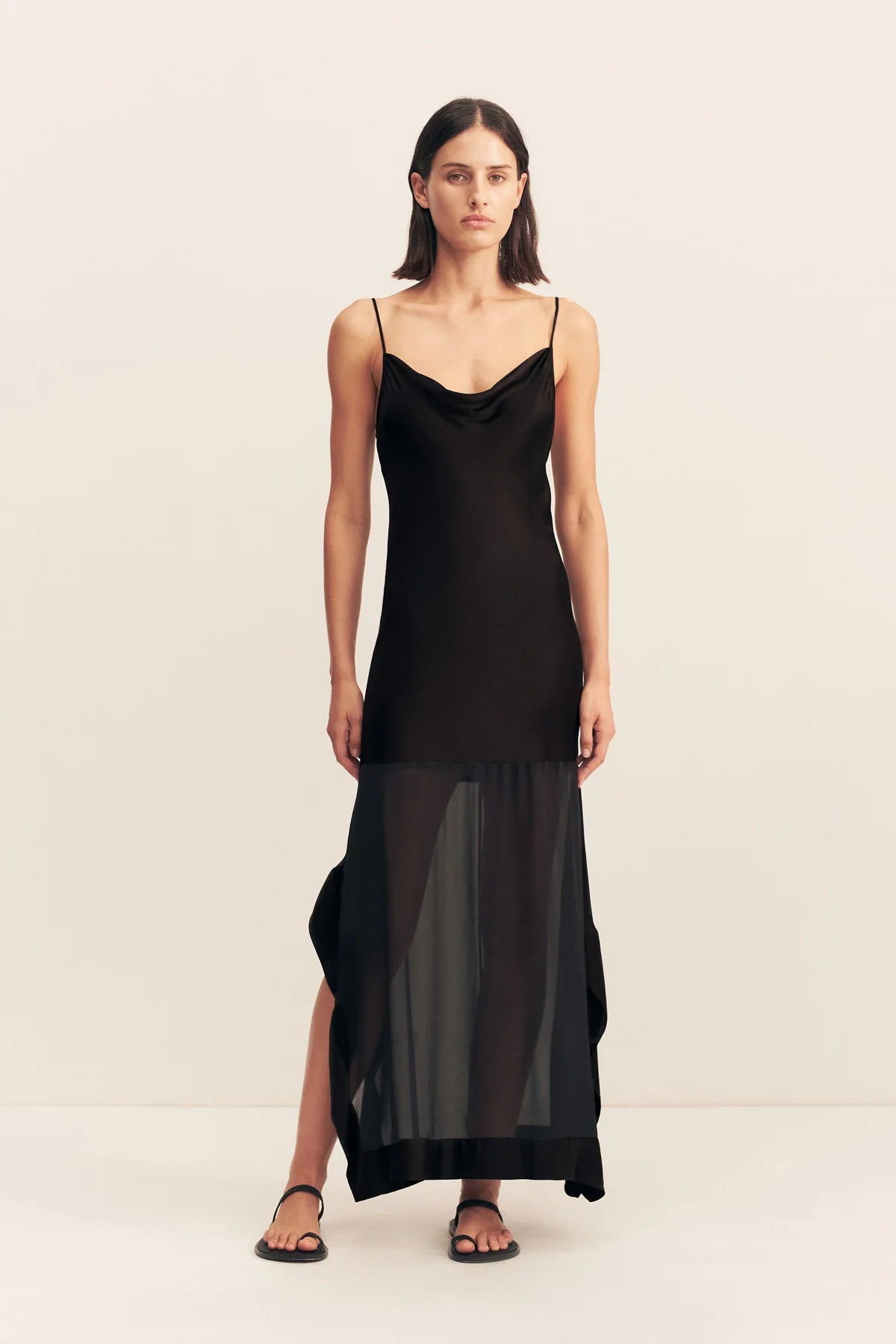 Shona Joy | Edie Cowl Maxi Dress - Black