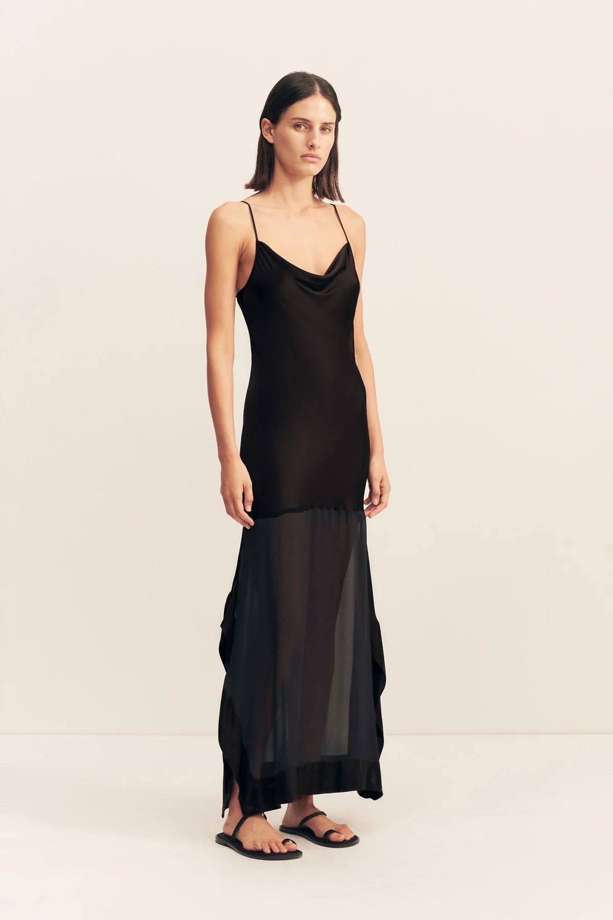 Shona Joy | Edie Cowl Maxi Dress - Black