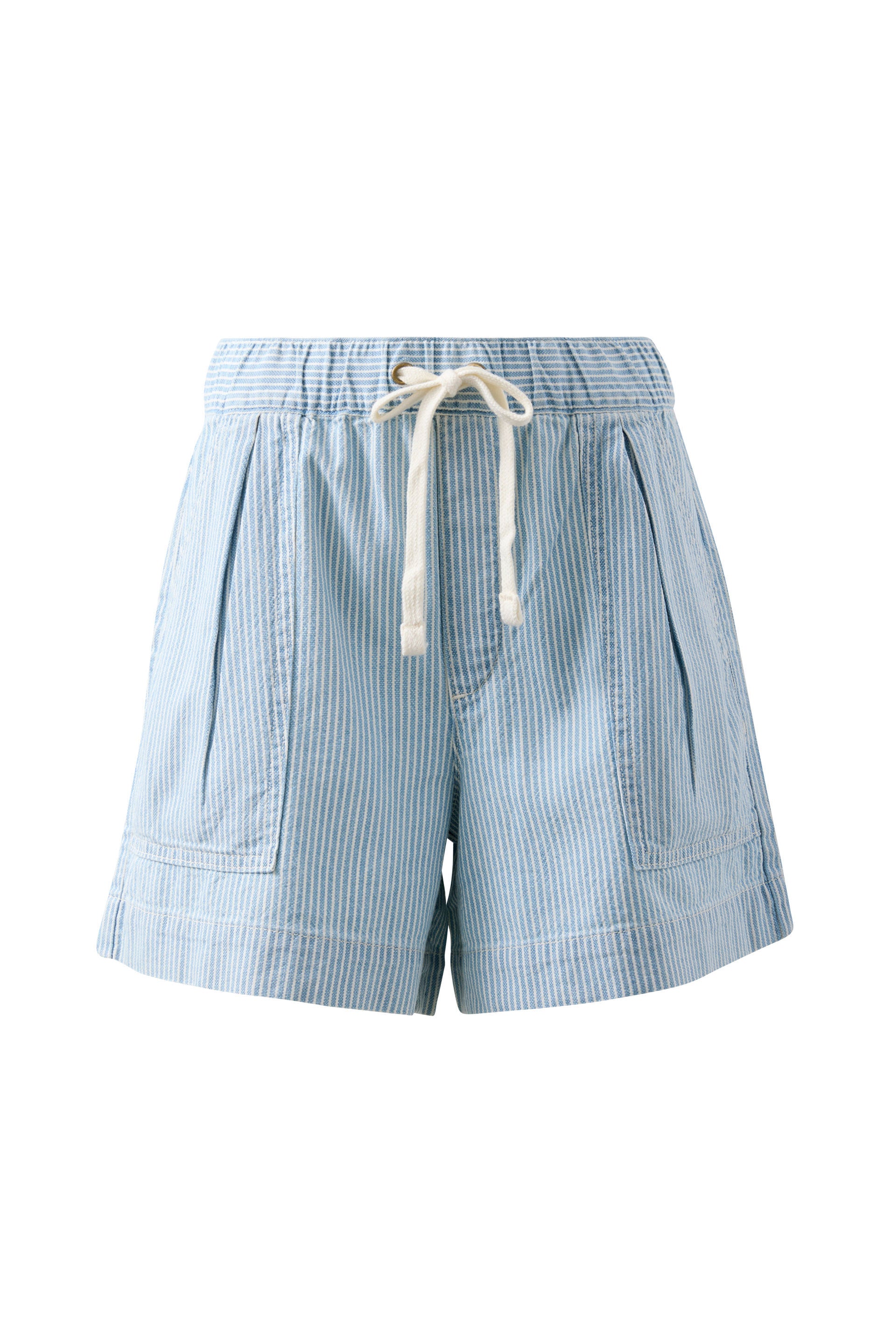 Ceres Life | Darcy Relaxed Everyday Short - Indigo/White Stripe