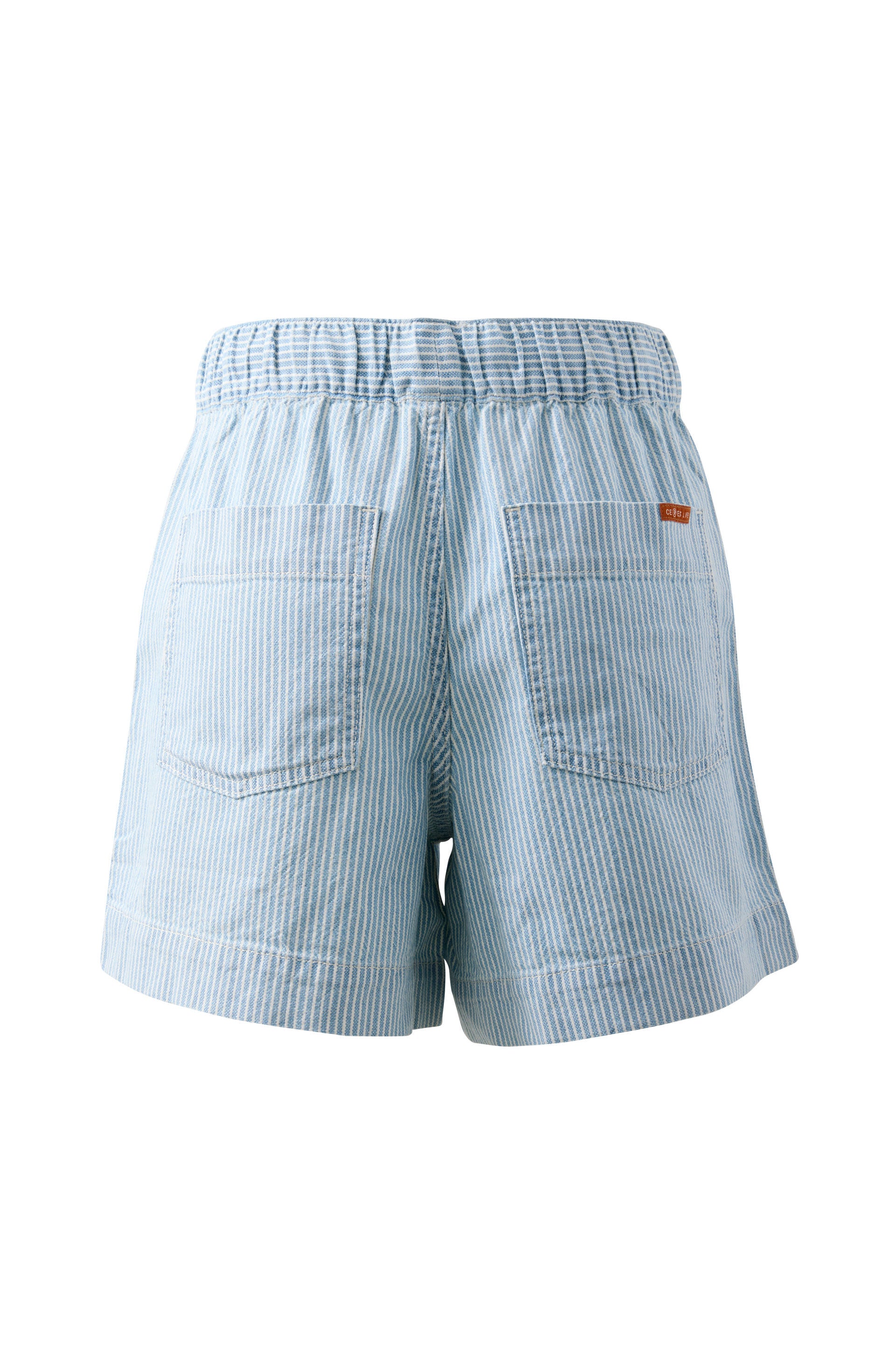 Ceres Life | Darcy Relaxed Everyday Short - Indigo/White Stripe