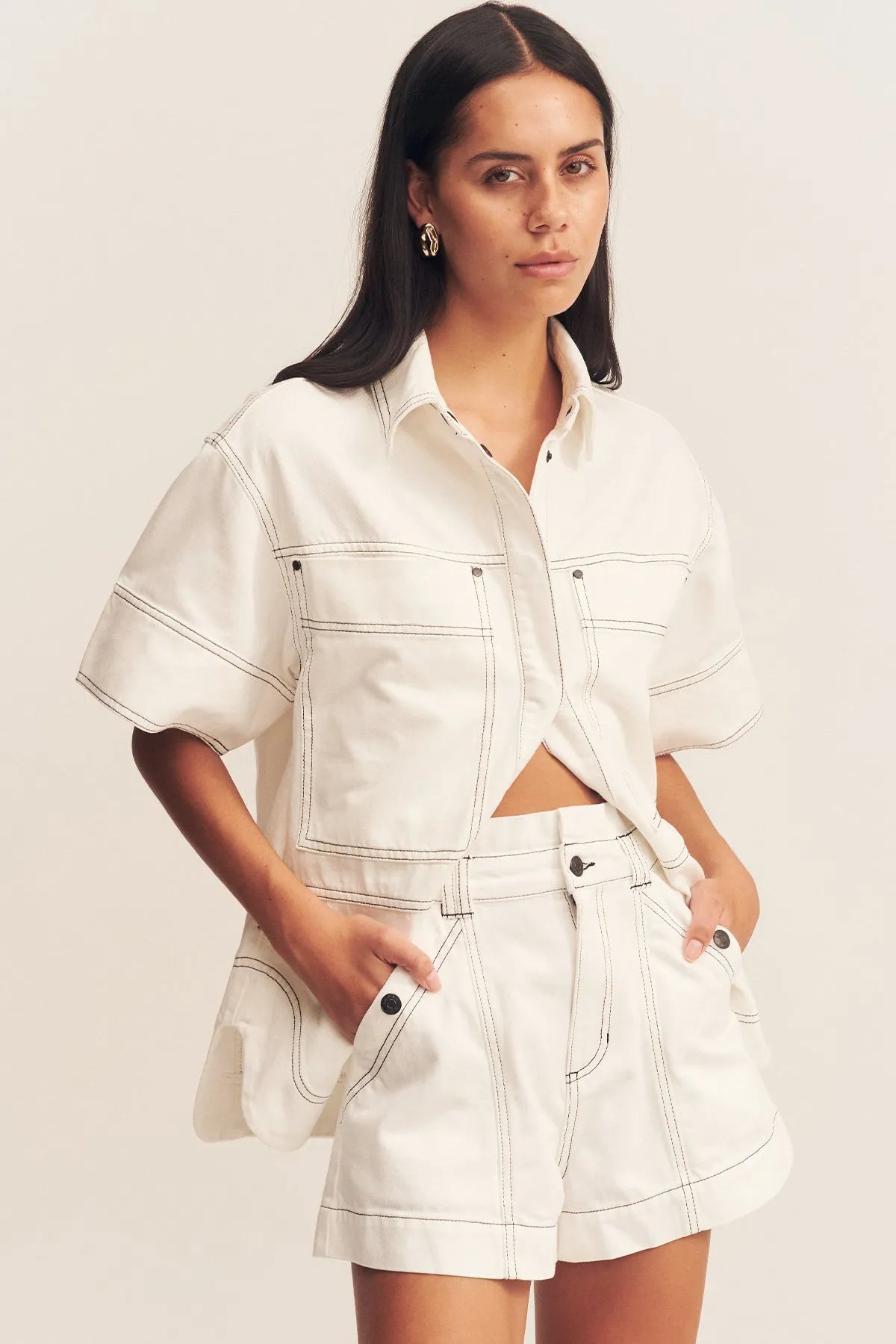 Shona Joy | Hana Short Sleeve Shirt