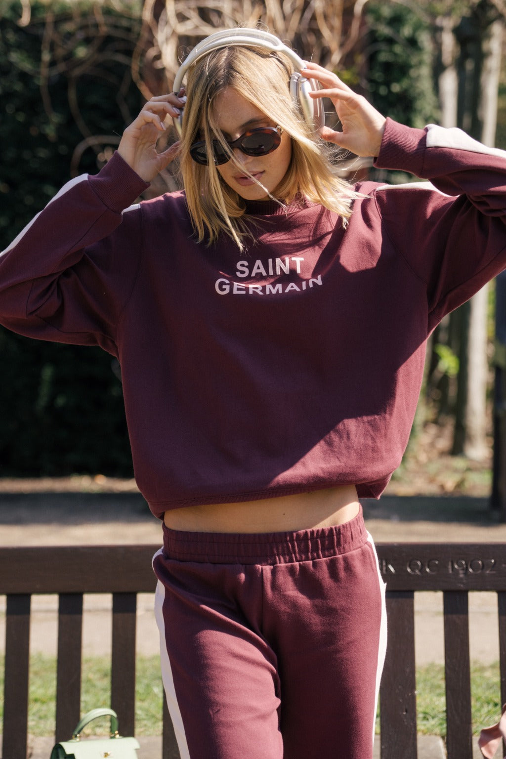 Araminta James | Saint Germain Knit Sweatshirt Red Wine