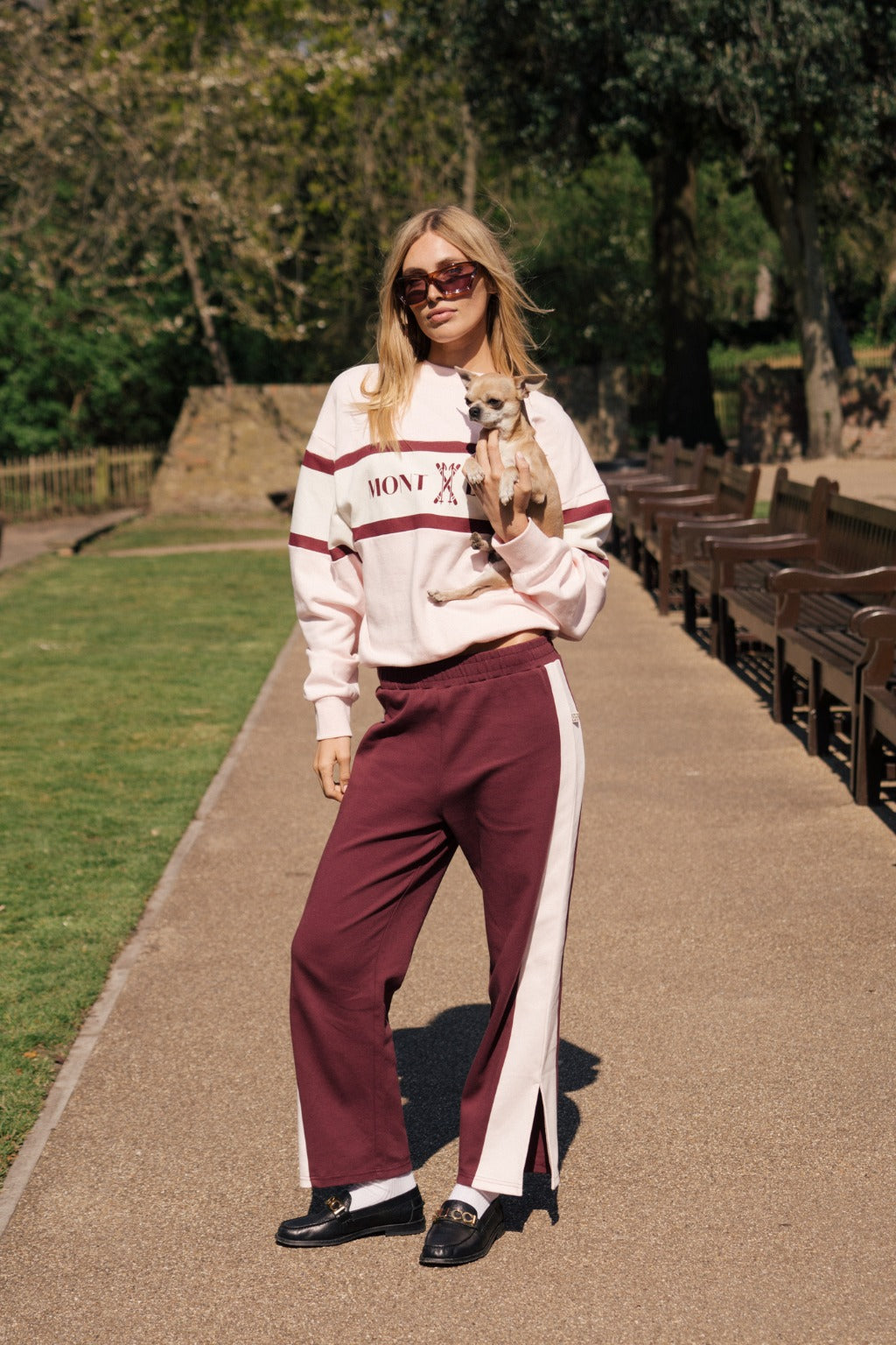 Araminta James | Saint Germain Knit Pant Red Wine
