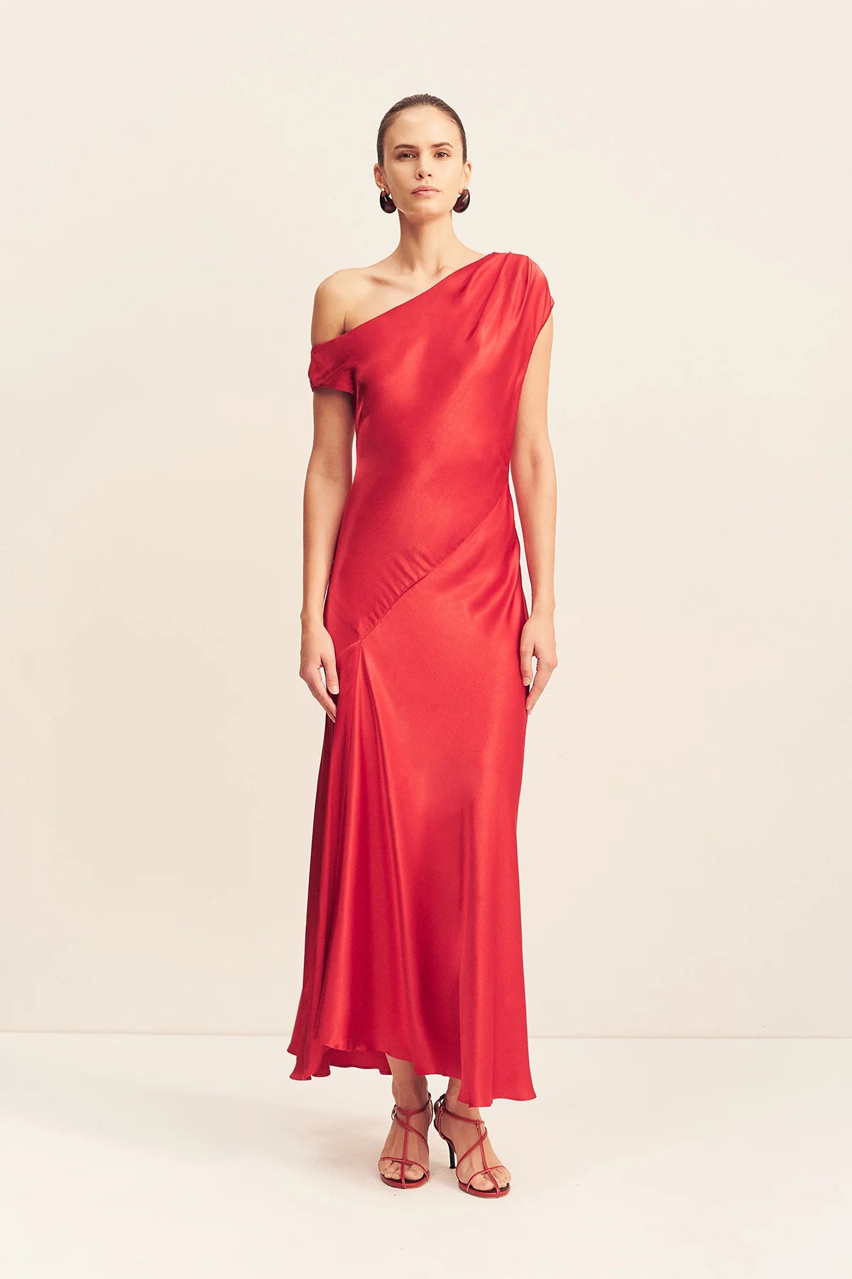 Shona Joy | Tatum Asymmetrical Draped Maxi Dress