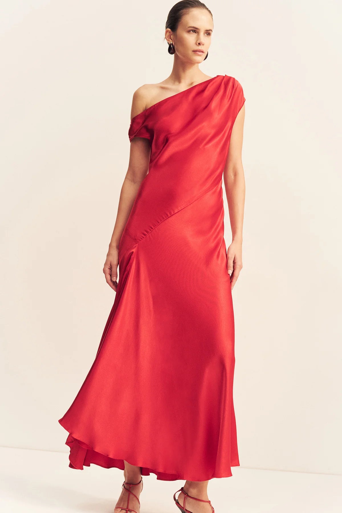 Shona Joy | Tatum Asymmetrical Draped Maxi Dress