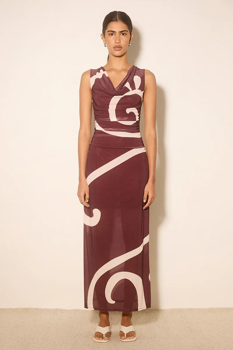 Mon Renn | Sierra Dress - Plum Swirl