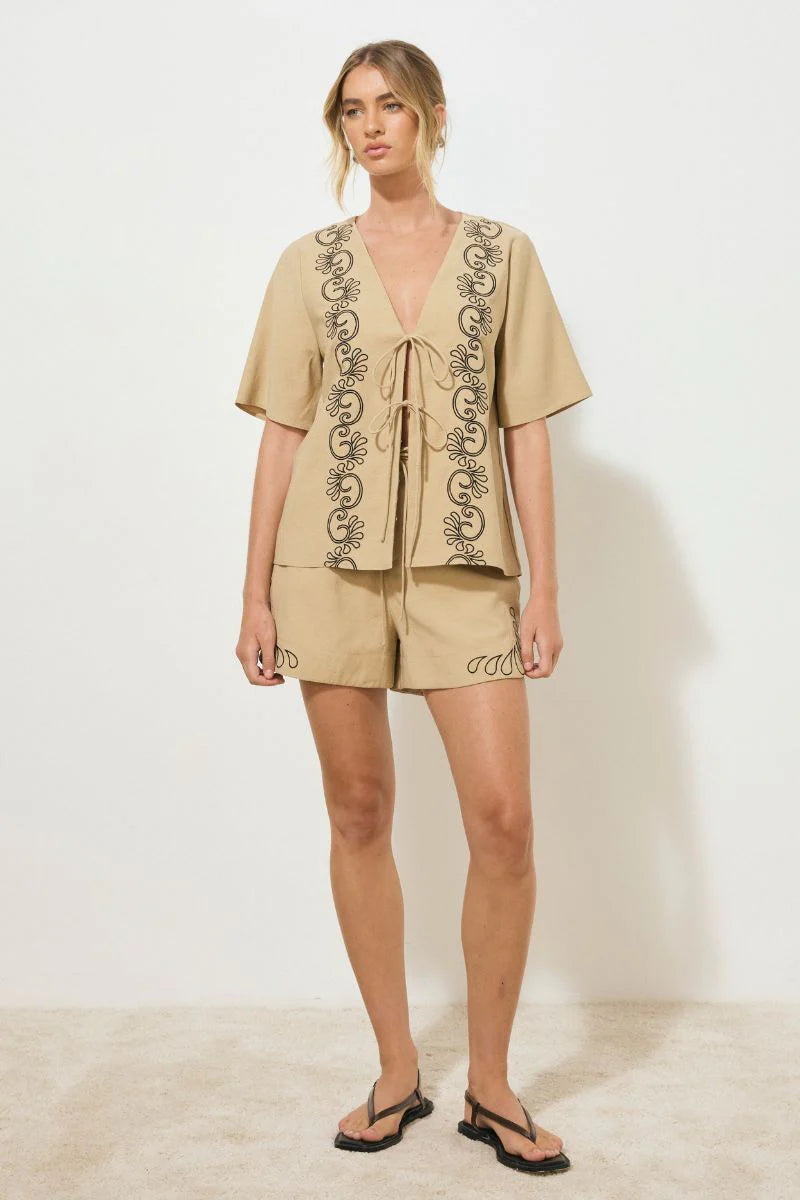 Mon Renn | Rosario Short Neutral Black