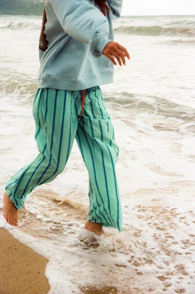 Ciao Ciao Vacation | Crystal Blue Stripe Wide Issimo Pant