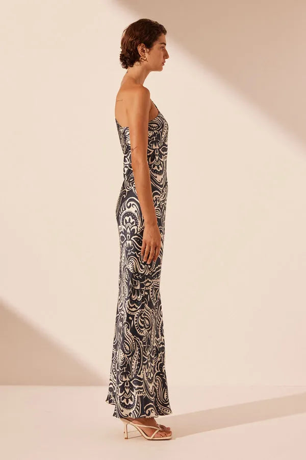 Shona Joy | Anthea Silk One Shoulder Maxi Dress