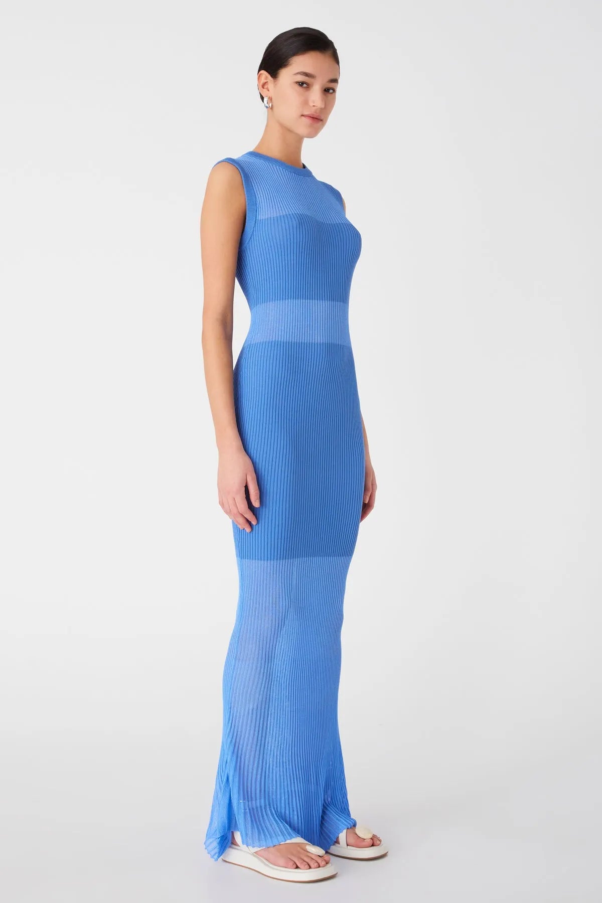 Misha | Elyna Midi Dress - Marina Blue