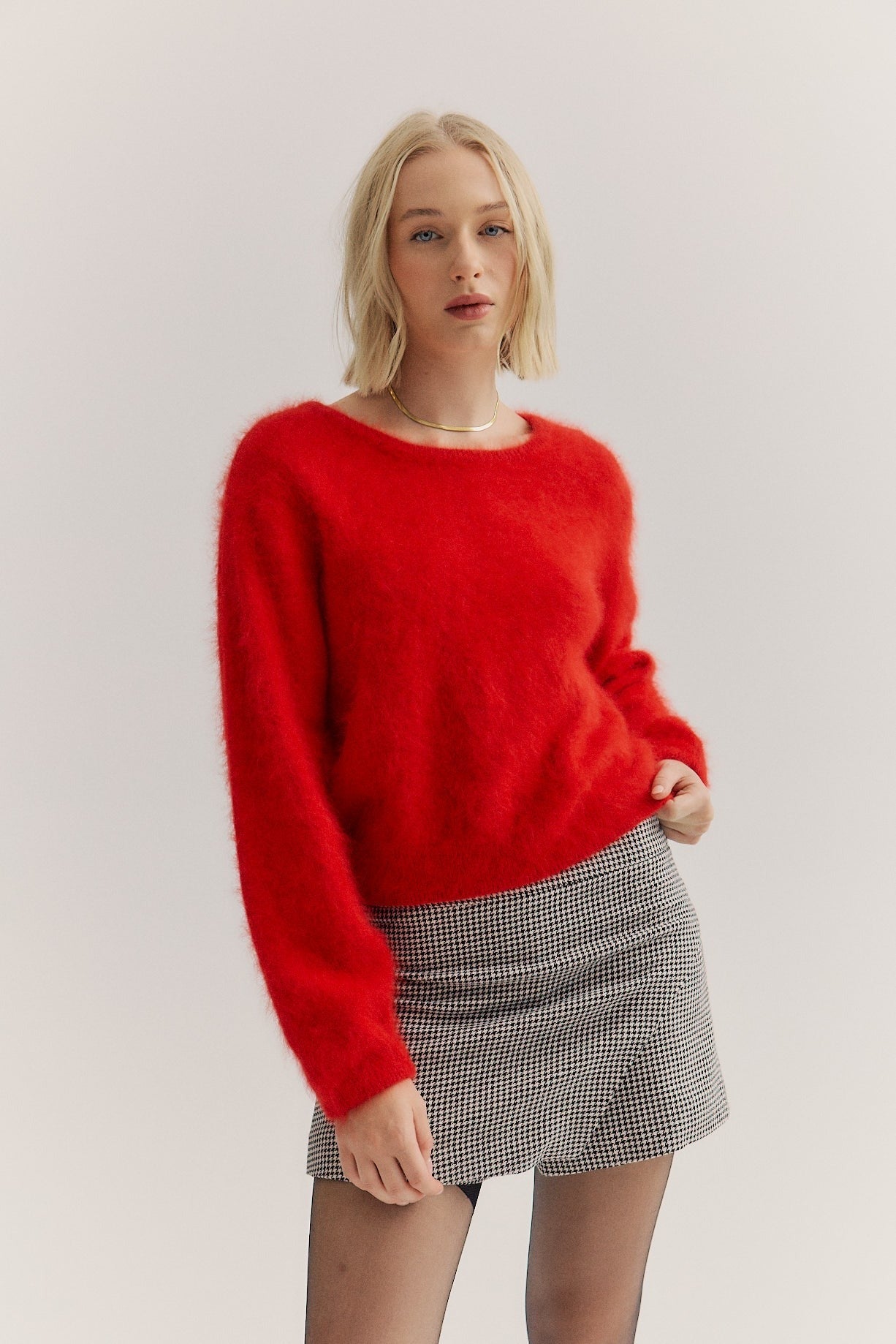 World Of Nomads | Stella Cashmere Boat Neck Knit - Flame