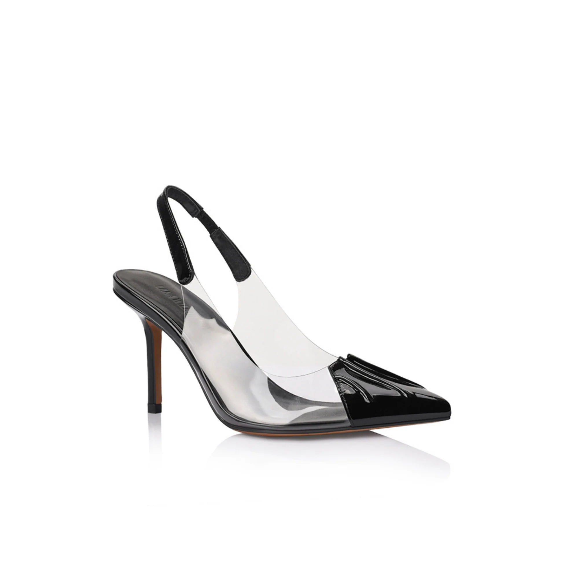 Lana Wilkinson | Remi Pump Vinylite & Black Patent Leather
