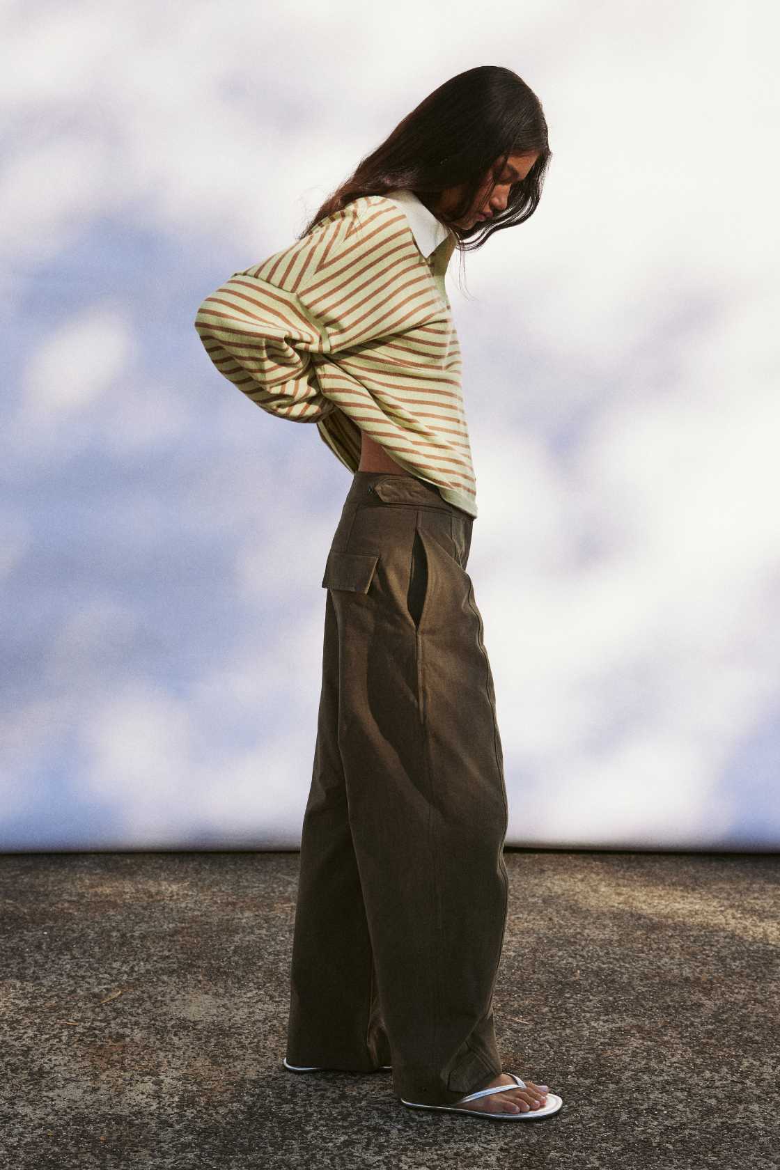 Arcaa Movement | Rayne Knit Jersey - Celery & Pecan