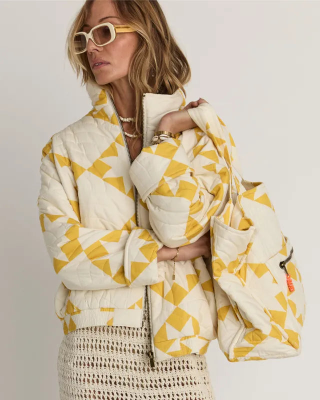 The Upside | Etoile Carmen Quilted Jacket - Golden Sand