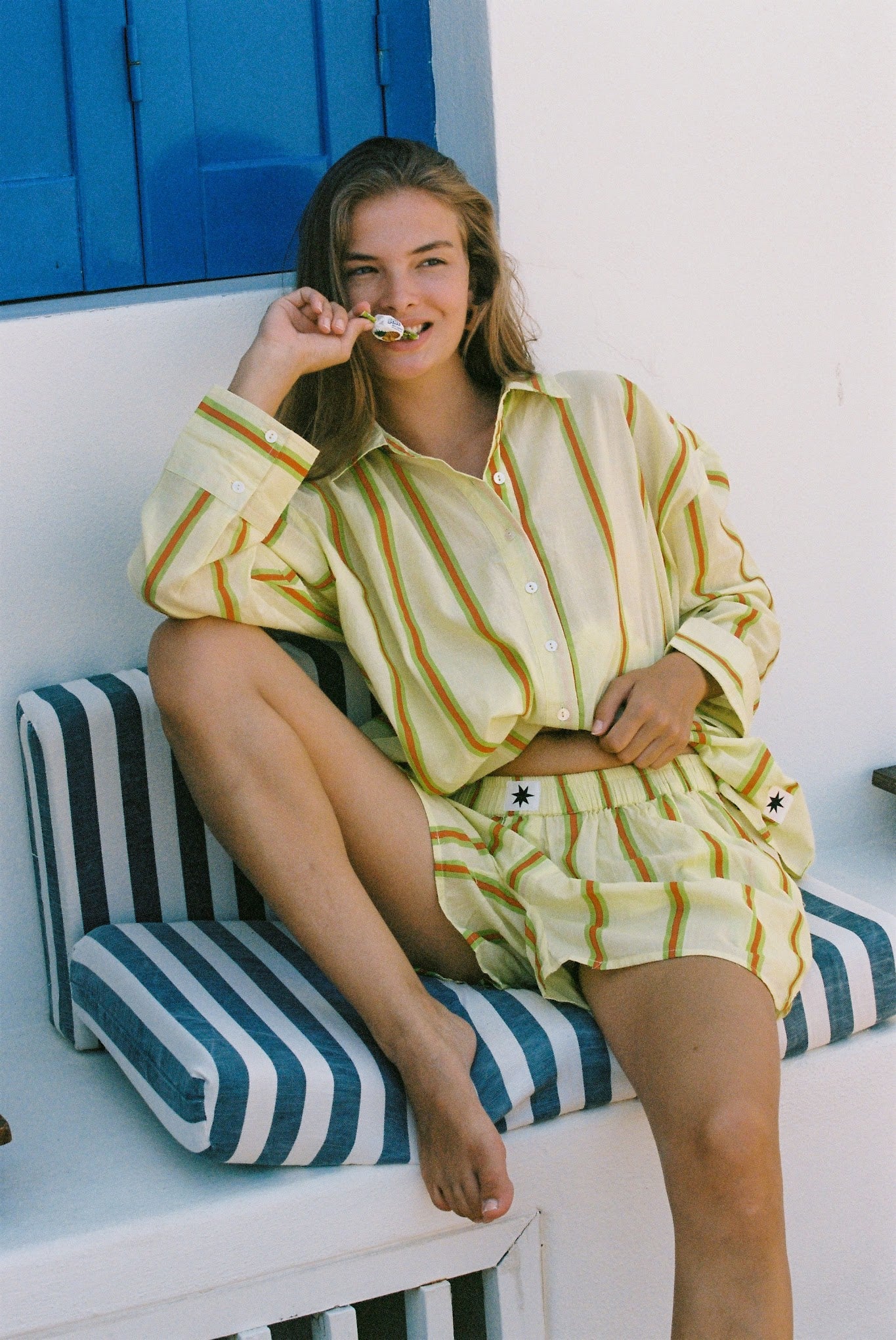 Ciao Ciao Vacation | Sandy Stripe Vines Shirt | Australia