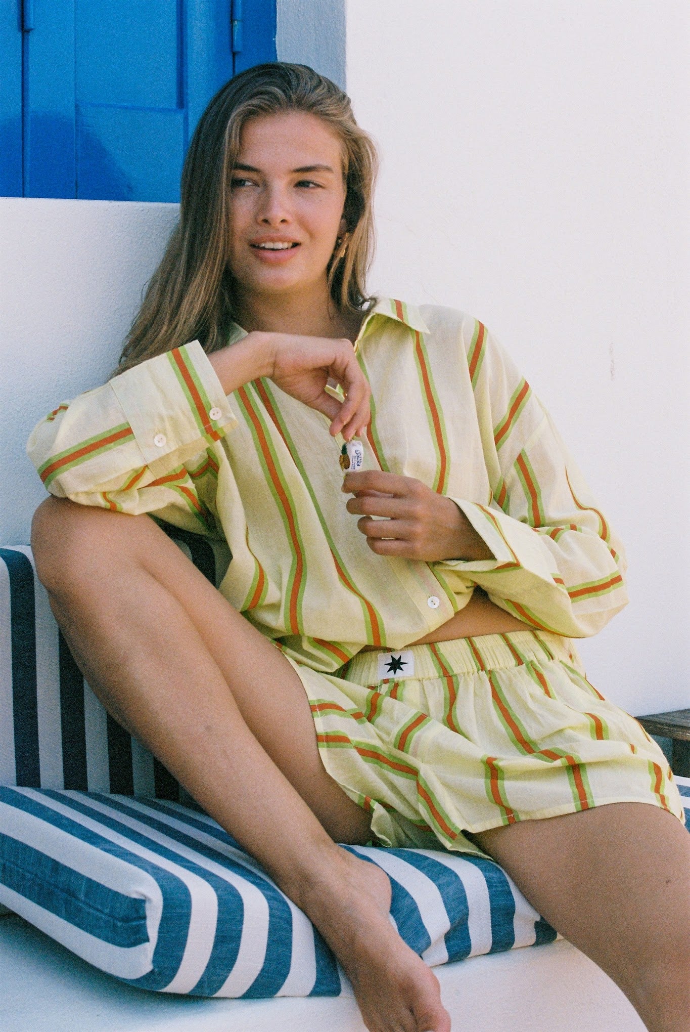 Ciao Ciao Vacation | Sandy Stripe Vines Shirt | Australia