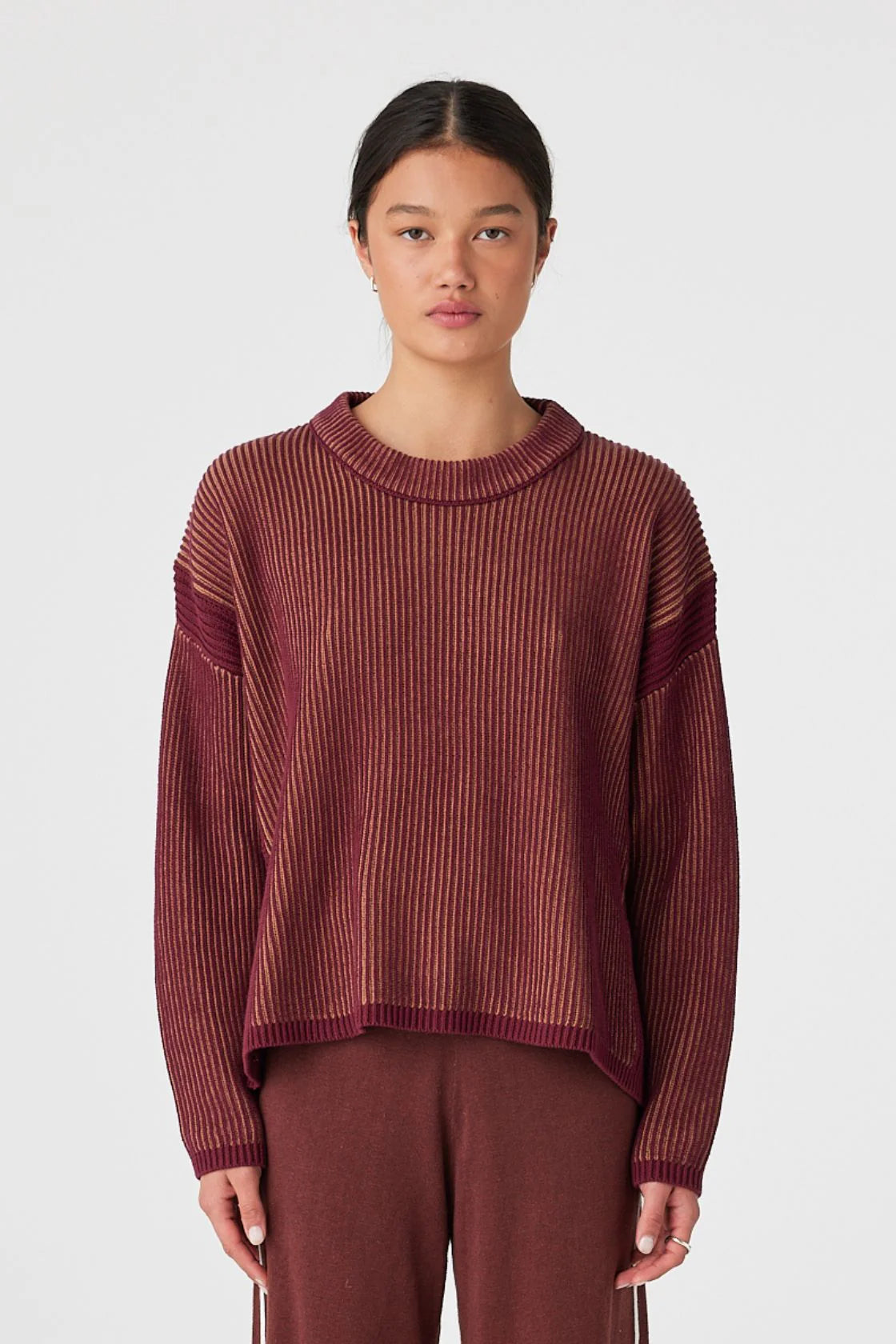 Arcaa Movement | Josie Sweater - Merlot & Pecan