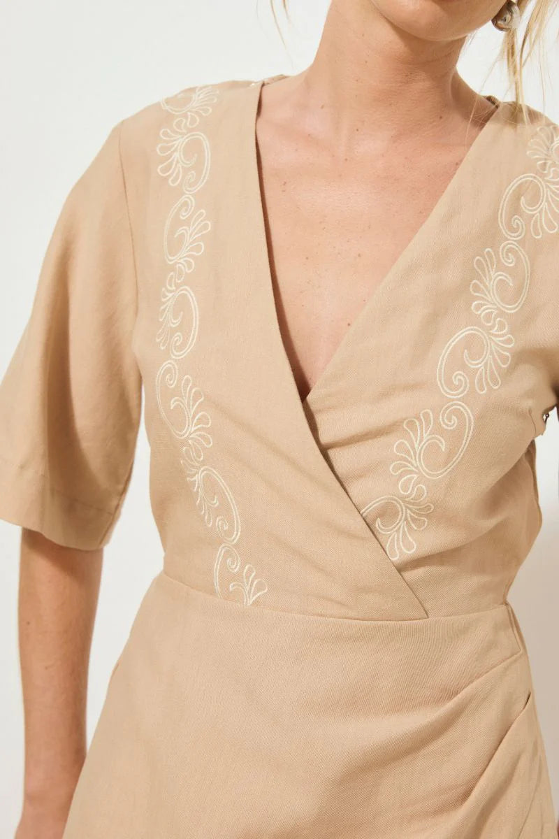 Mon Renn | Rosario Mini Dress Neutral