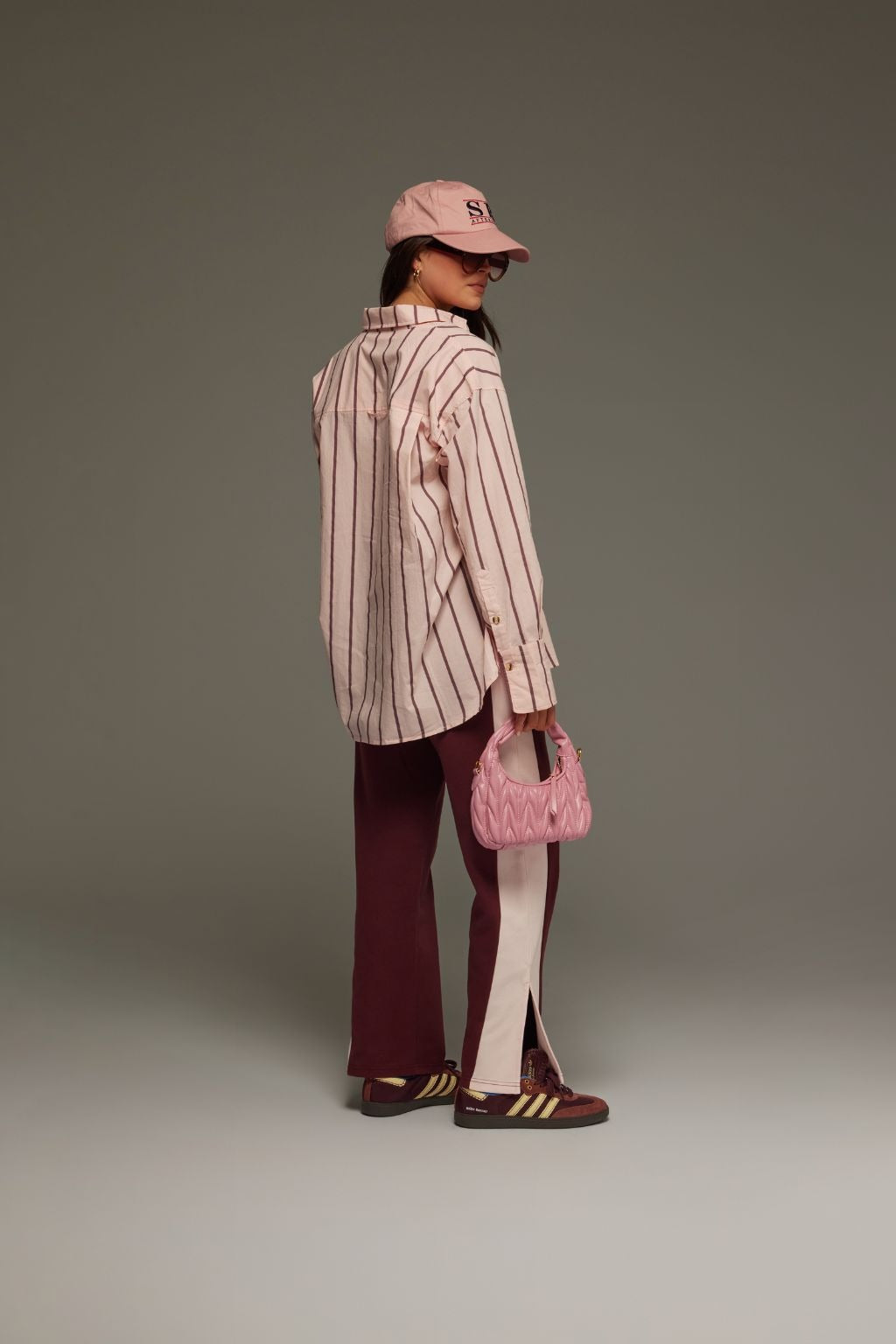 Araminta James | Alpine Cotton Stripe Shirt Light Blush