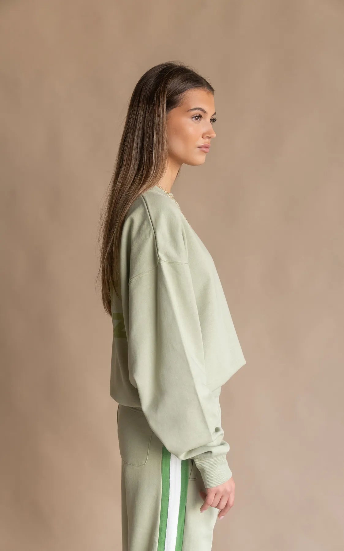 Araminta James | Saint Tropez Sweatshirt - Sage