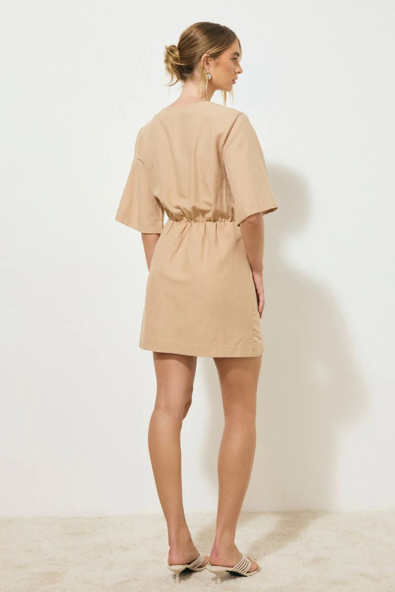 Mon Renn | Rosario Mini Dress Neutral