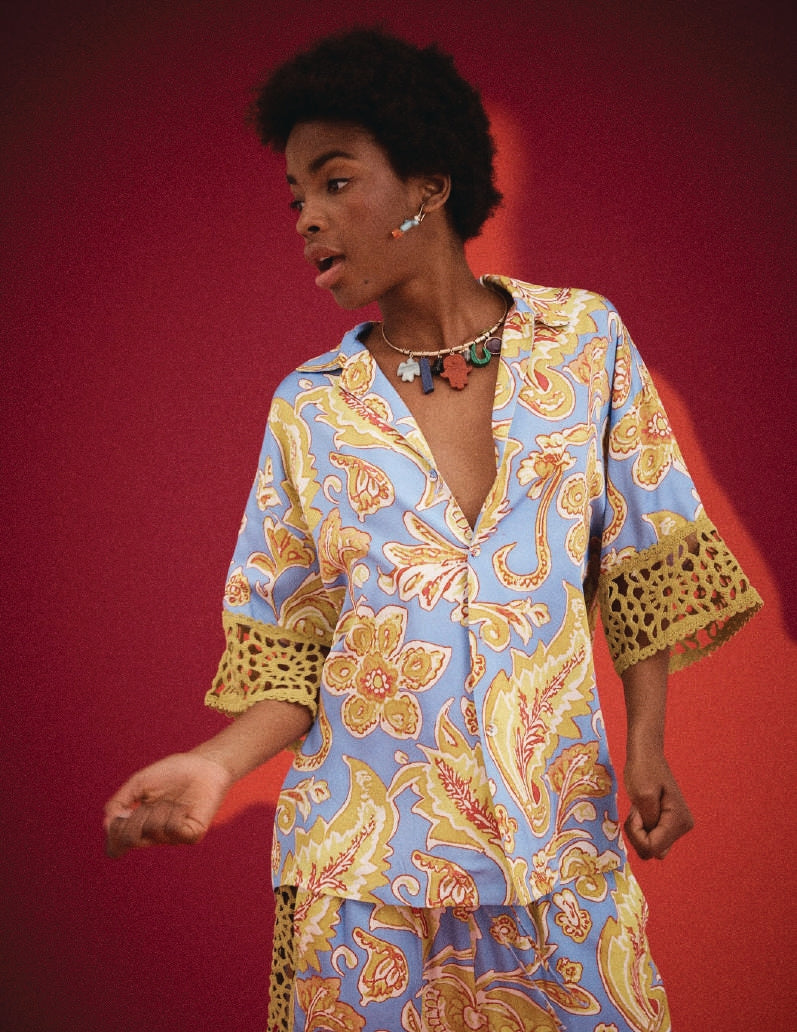 Kinga Csilla | Blue Miller Liu Blouse