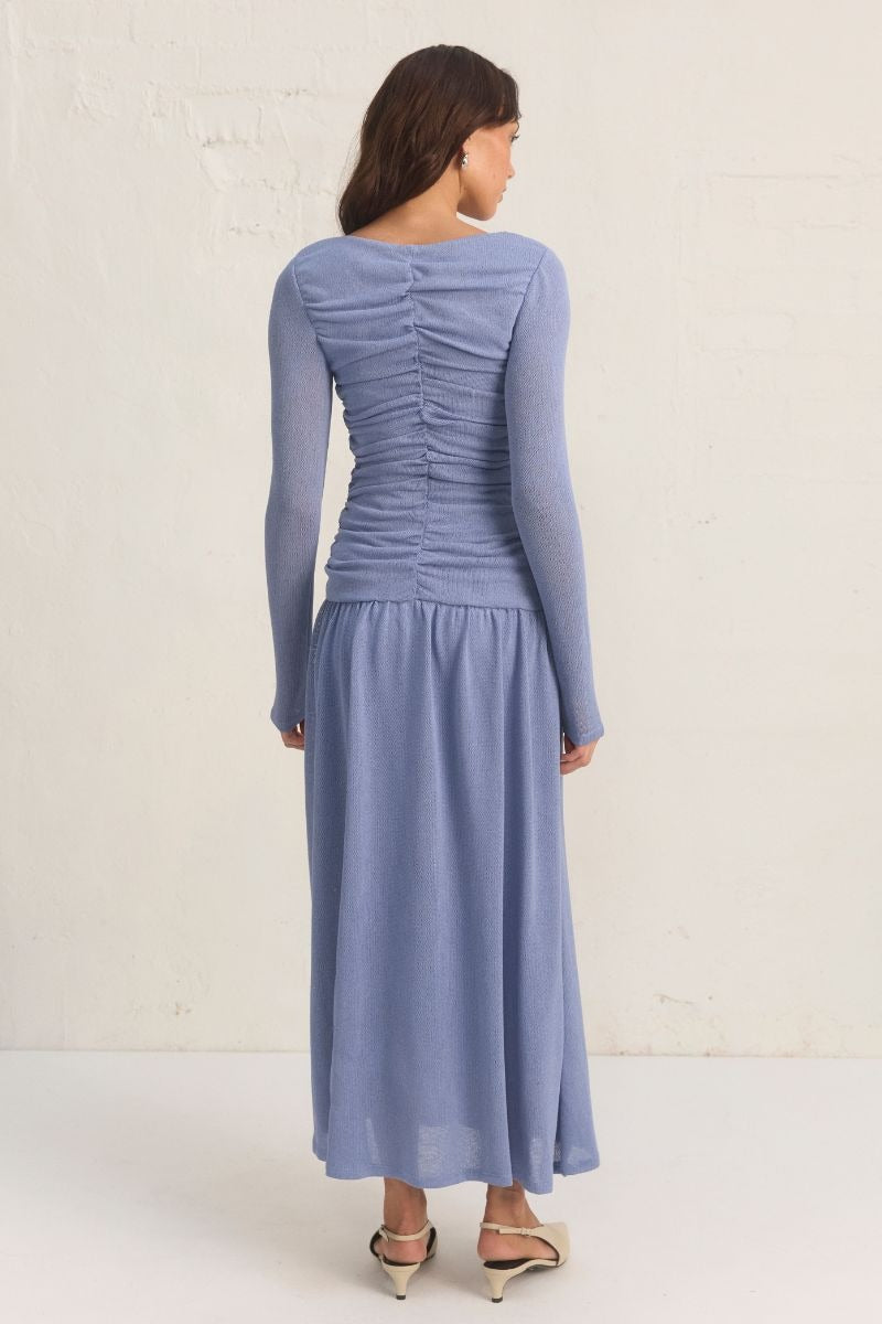 Mon Renn | Regenerated Dress - Slate Blue