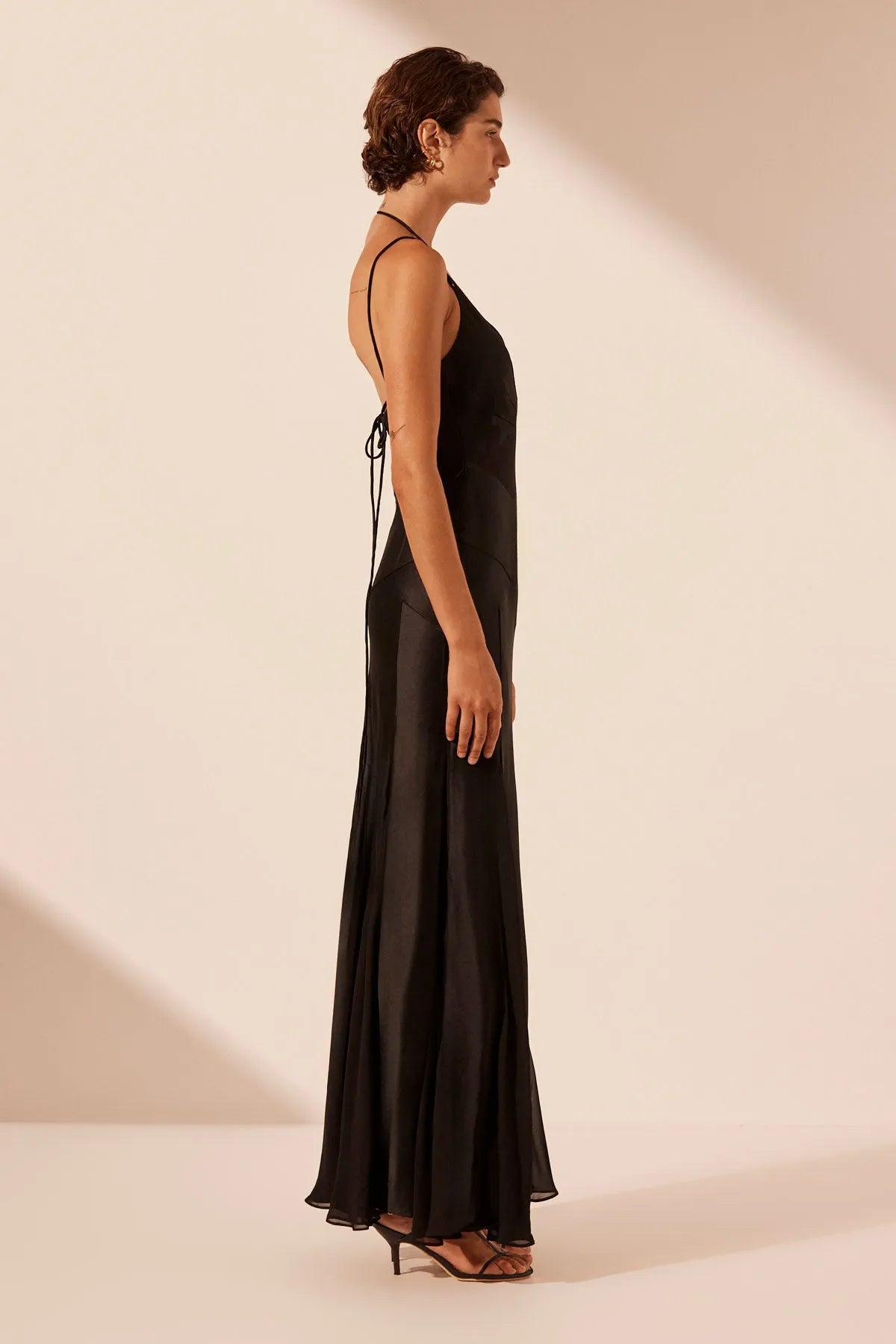 Shona Joy | Moraya Plunged Godet Maxi Dress