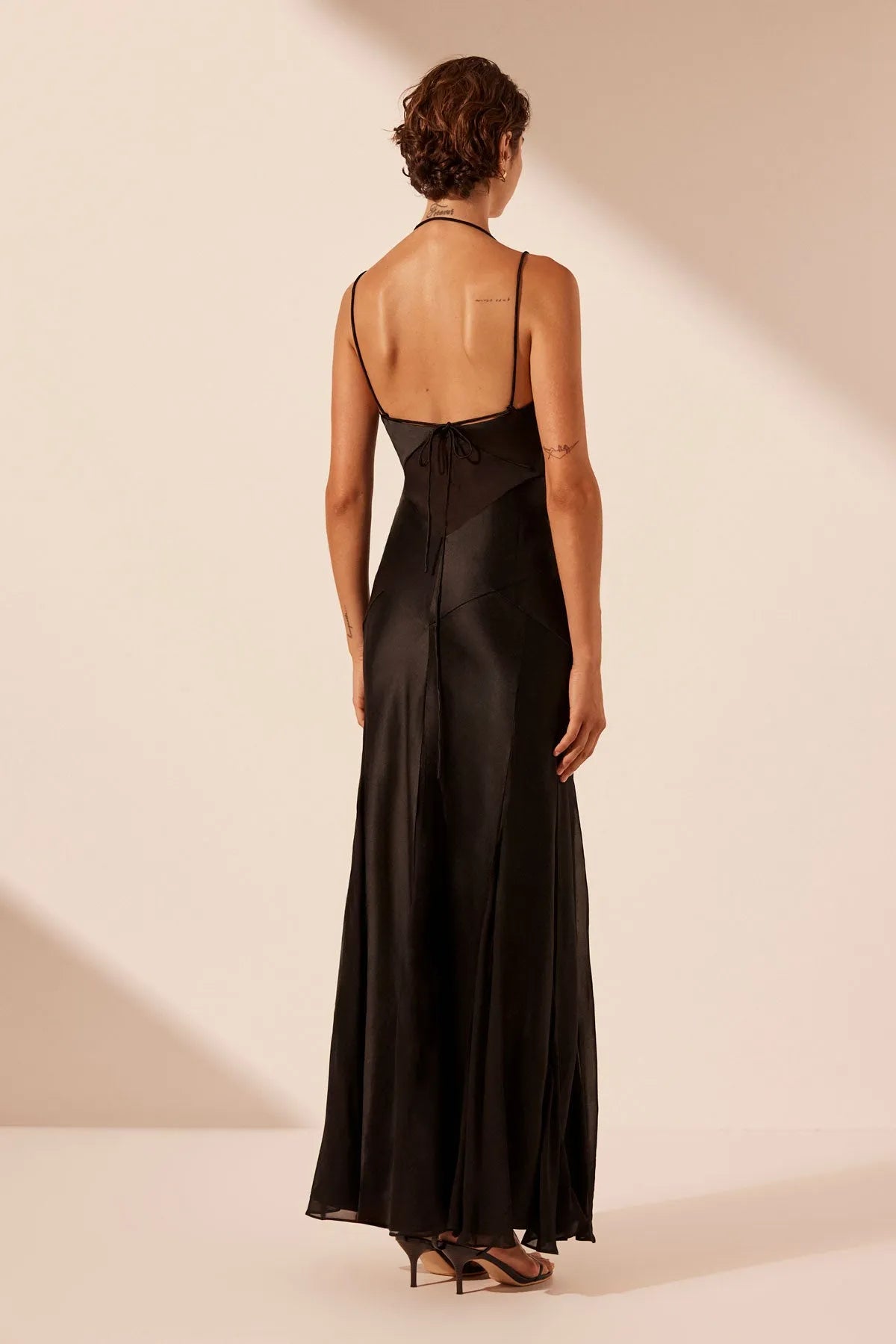 Shona Joy | Moraya Plunged Godet Maxi Dress