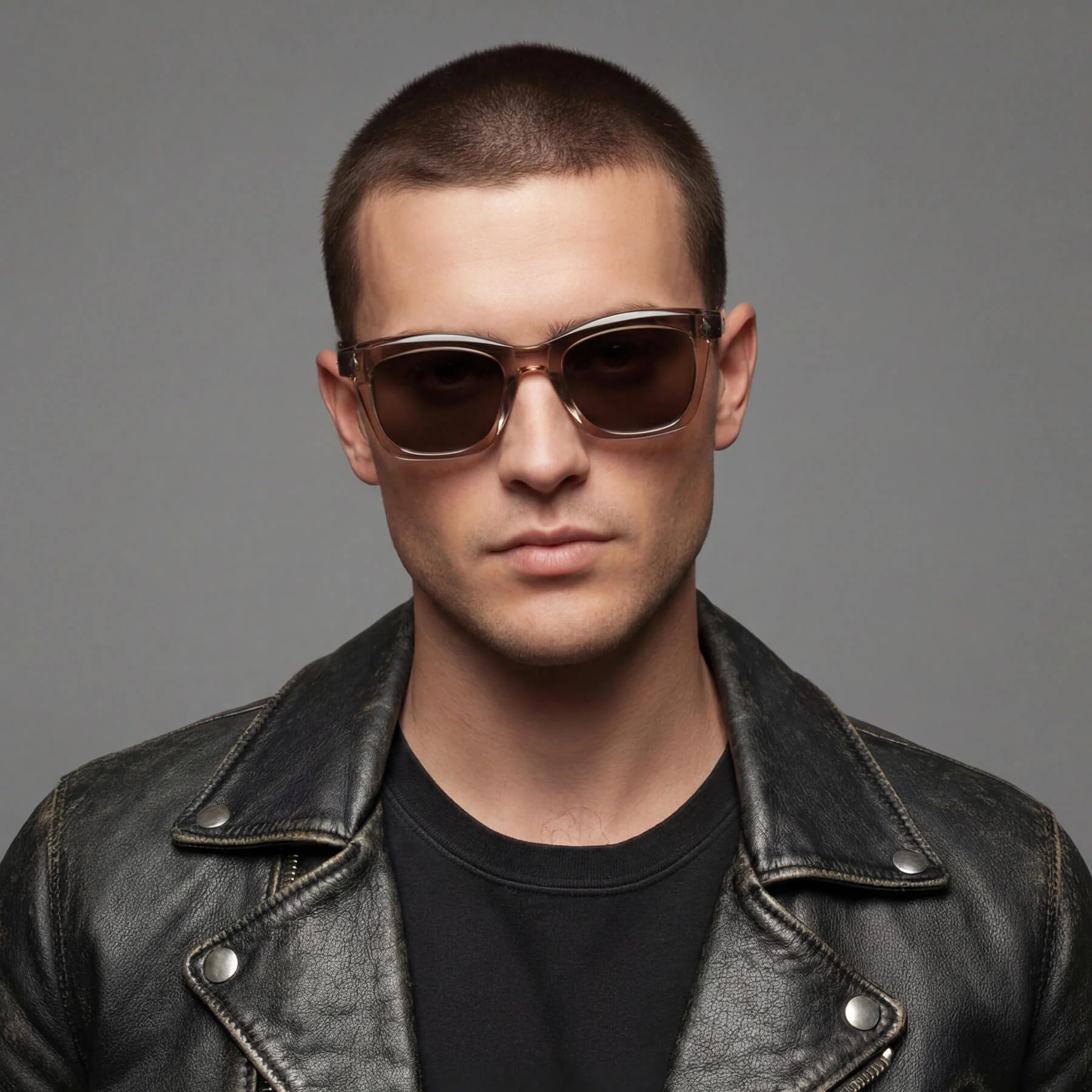 Valley | Hutch - Transparent Mocha w. Gold Metal / Brown Lens