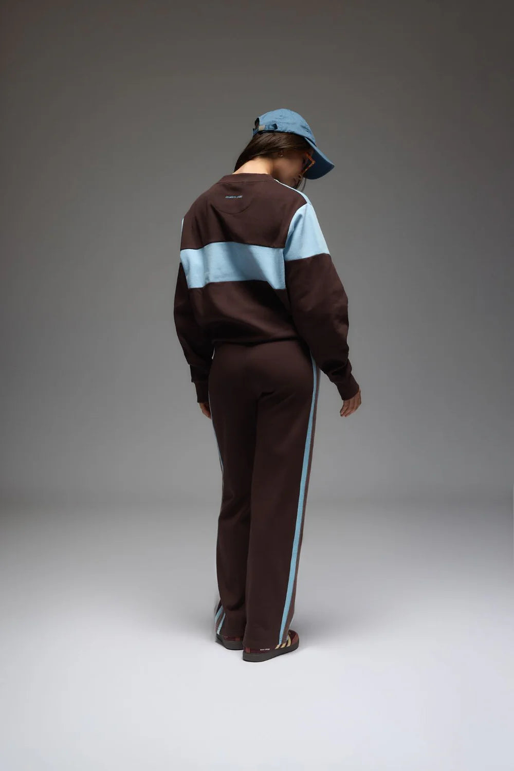 Araminta James | 1982 Contrast Knit Sweater Espresso