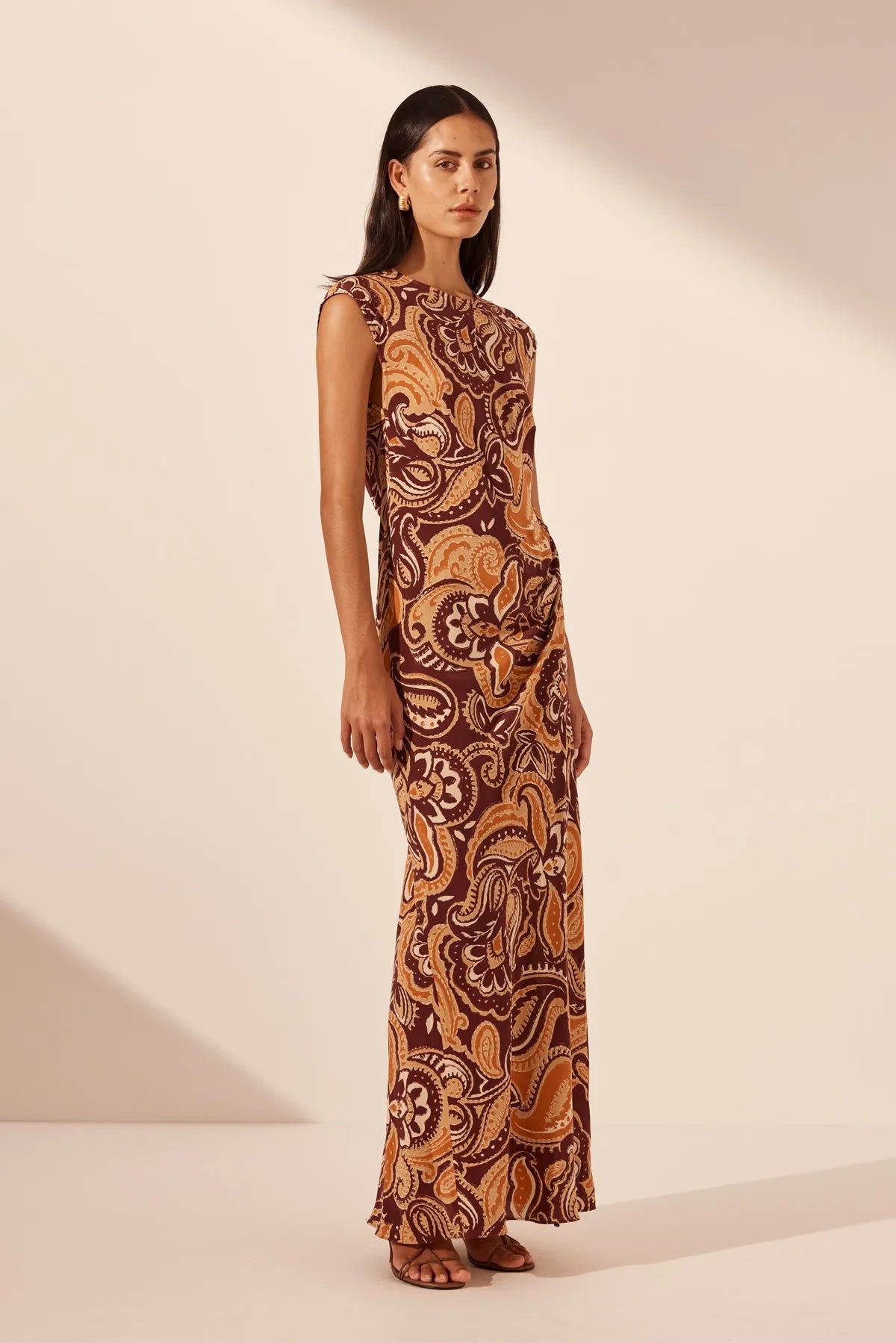 Shona Joy | Zahra Silk Side Split Maxi Dress