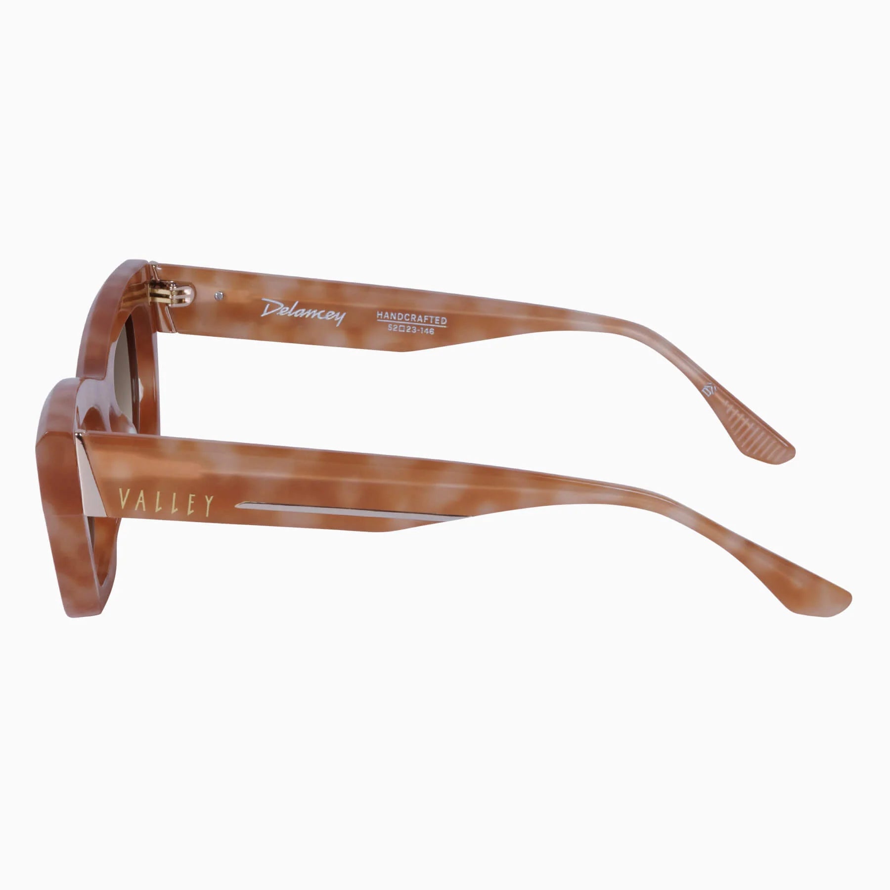 Valley | Delancey - Pastel Tort w. Gold Metal / Brown Gradient Lens