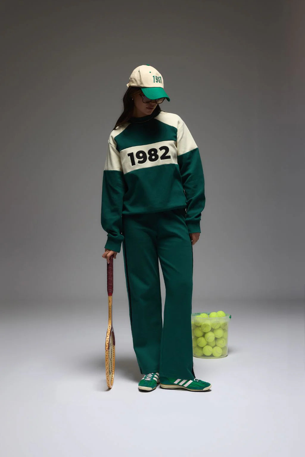 Araminta James | 1982 Contrast Knit Sweater Forest