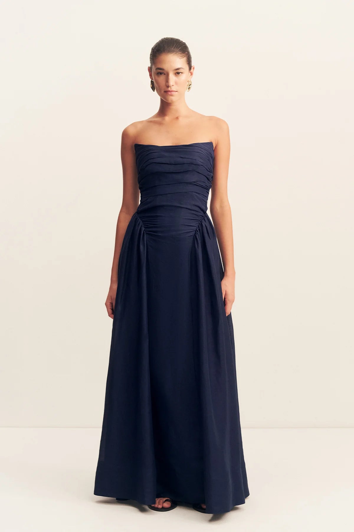 Shona Joy | Celeste Strapless Panelled Maxi Dress