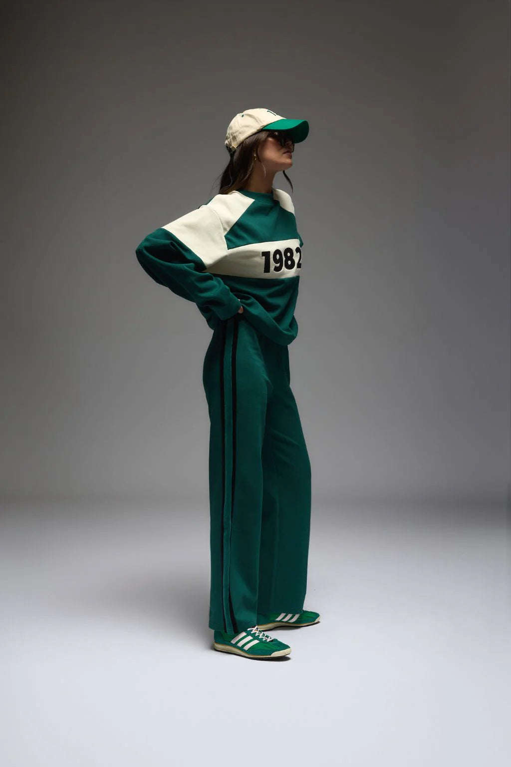 Araminta James | 1982 Contrast Knit Sweater Forest