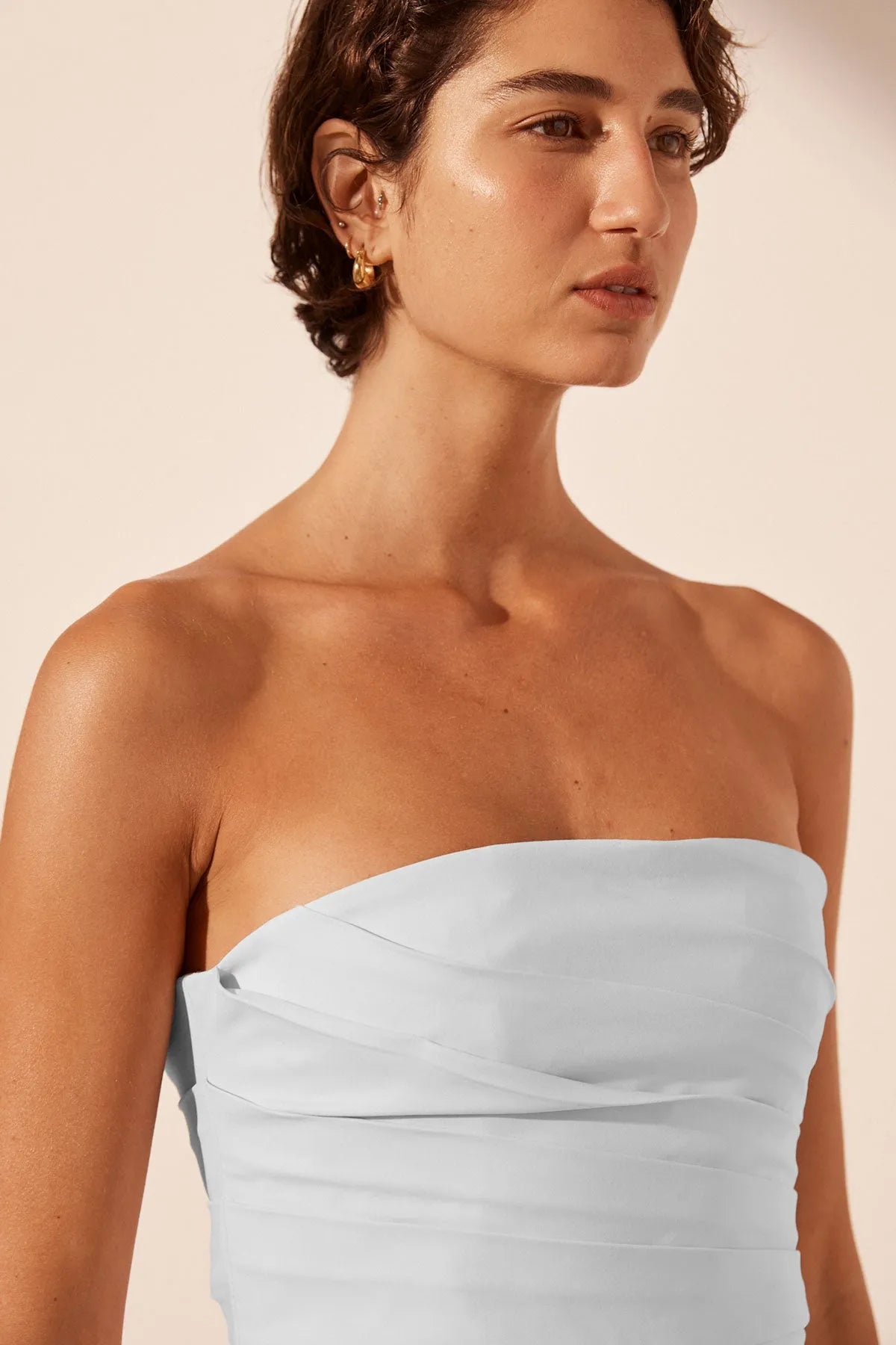 Shona Joy | Lani Strapless Draped Maxi Dress