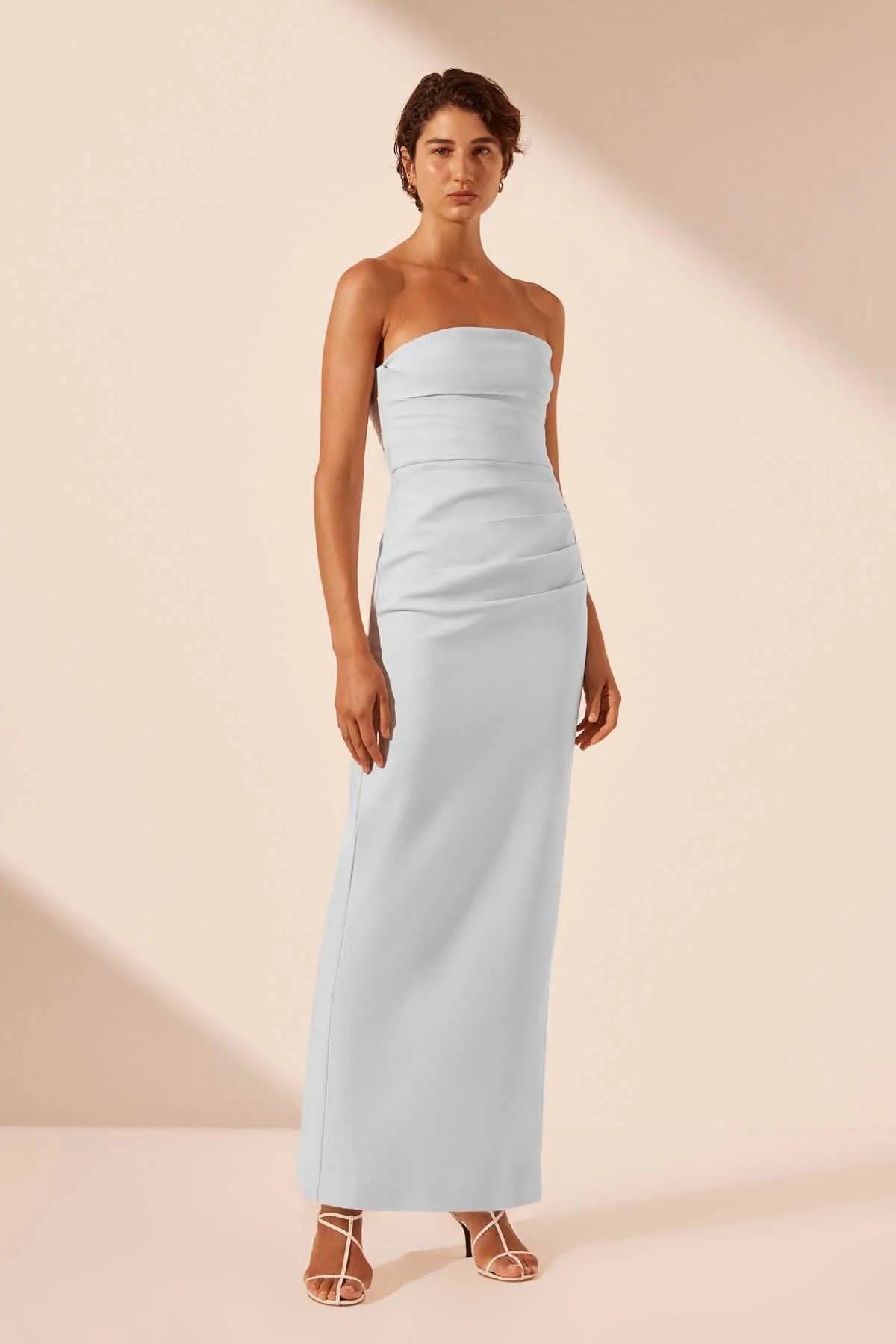 Shona Joy | Lani Strapless Draped Maxi Dress