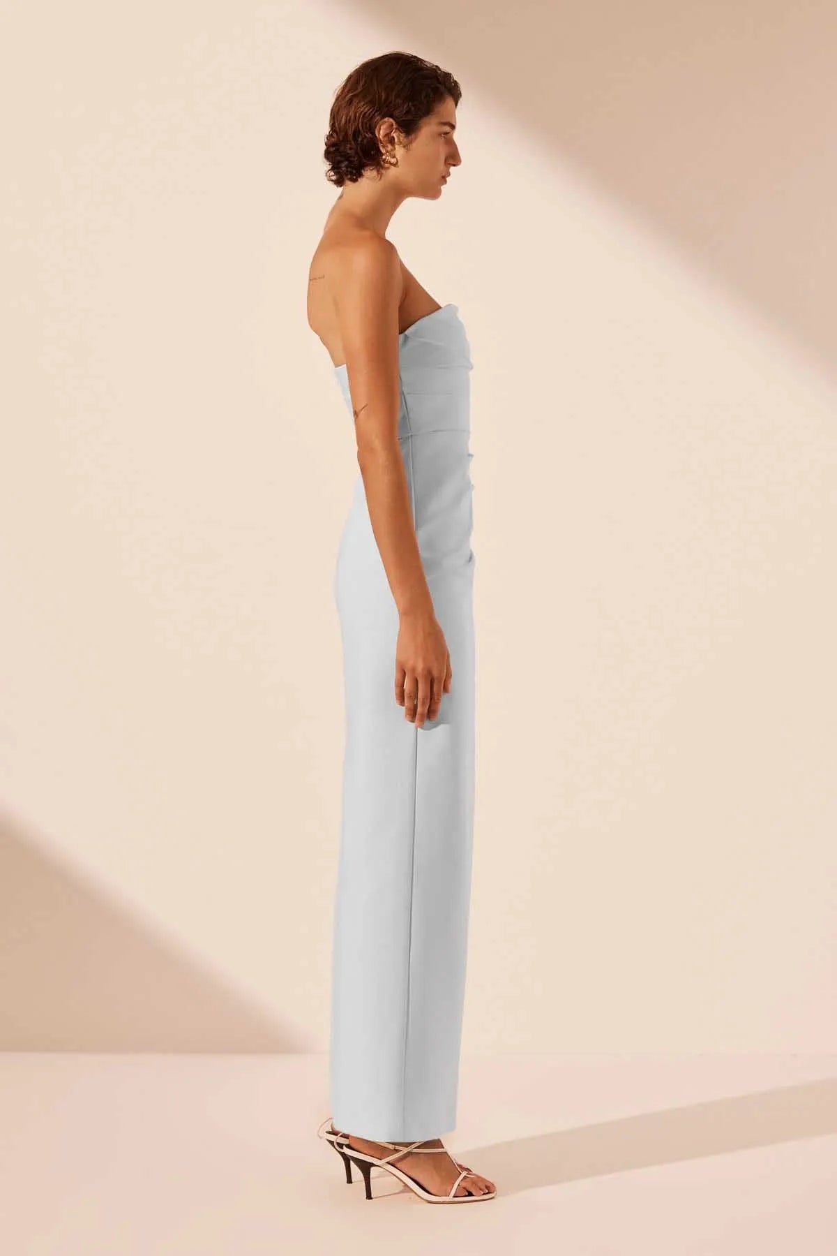 Shona Joy | Lani Strapless Draped Maxi Dress