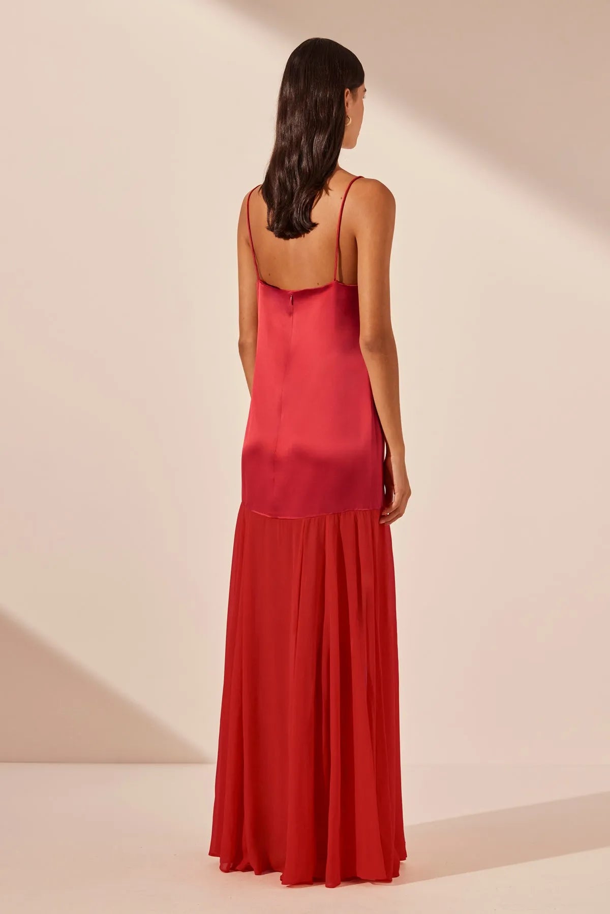 Shona Joy | Moraya Dropped Waist Maxi Dress - Chilli