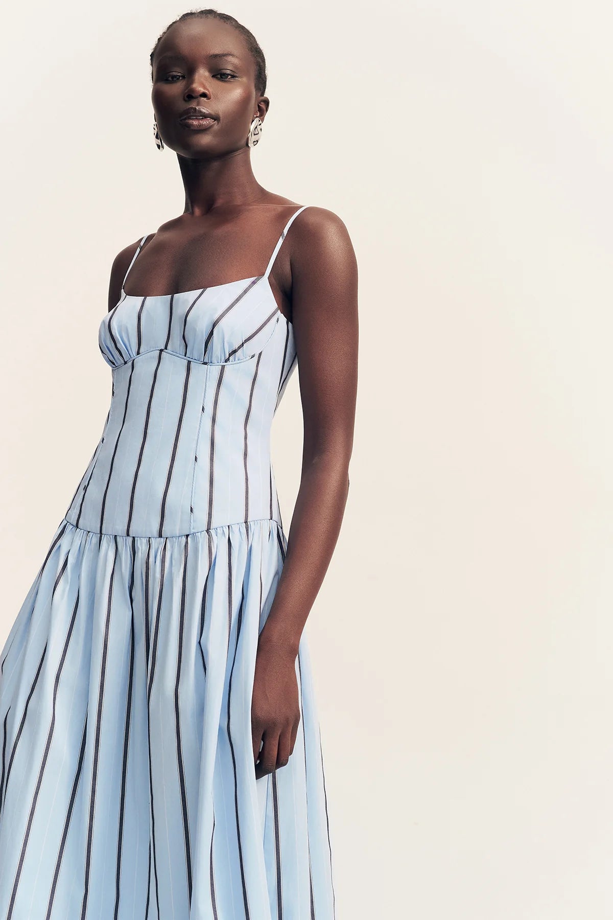 Shona Joy | Saxon Panelled Bustier Maxi Dress