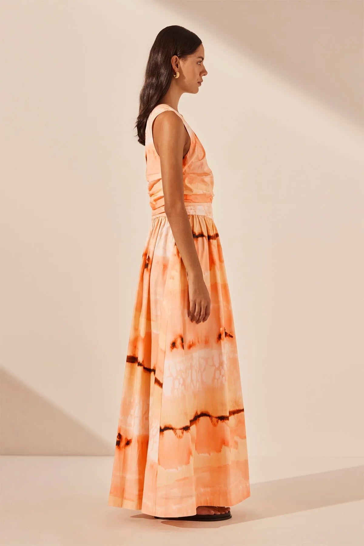 Shona Joy | Larissa Asymmetrical Gathered Maxi Dress