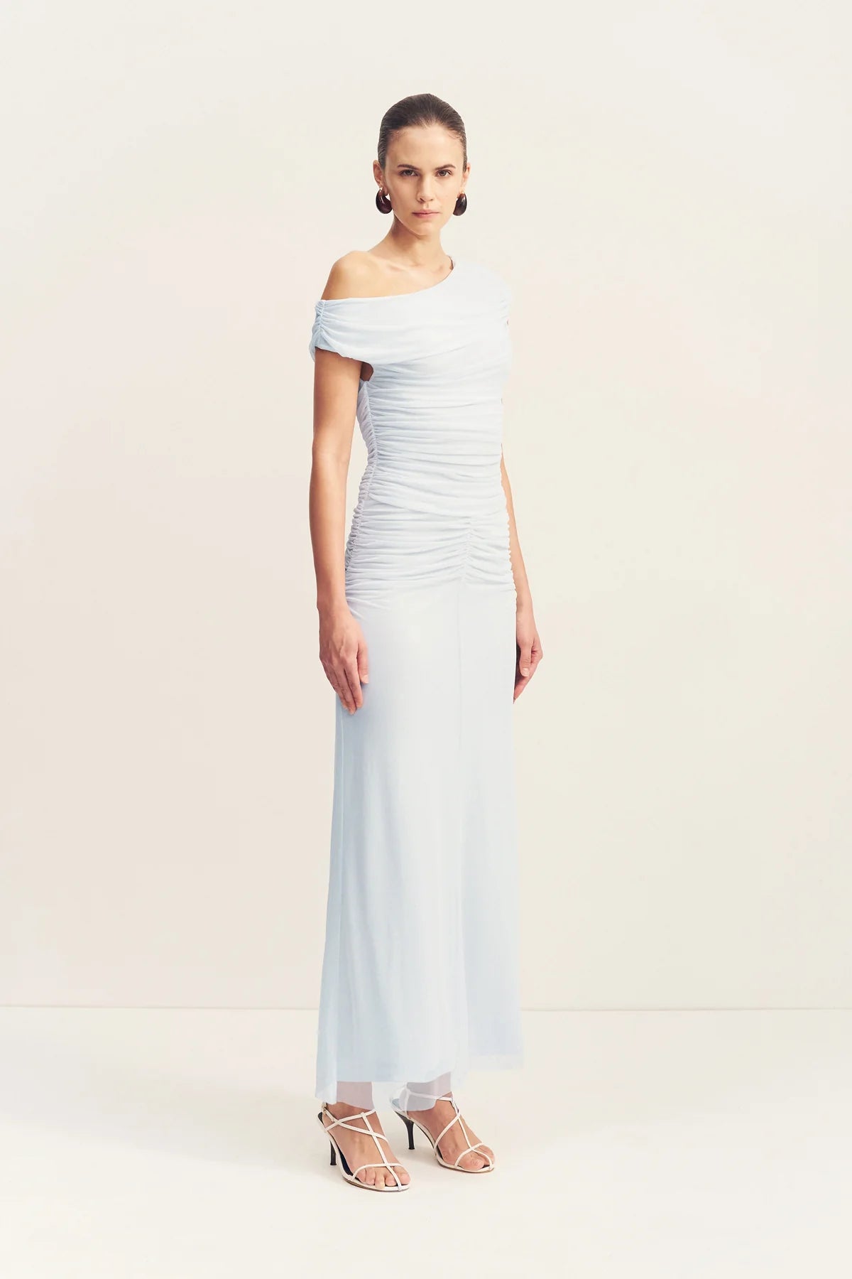 Shona Joy | Mira Off Shoulder Maxi Dress - Sky