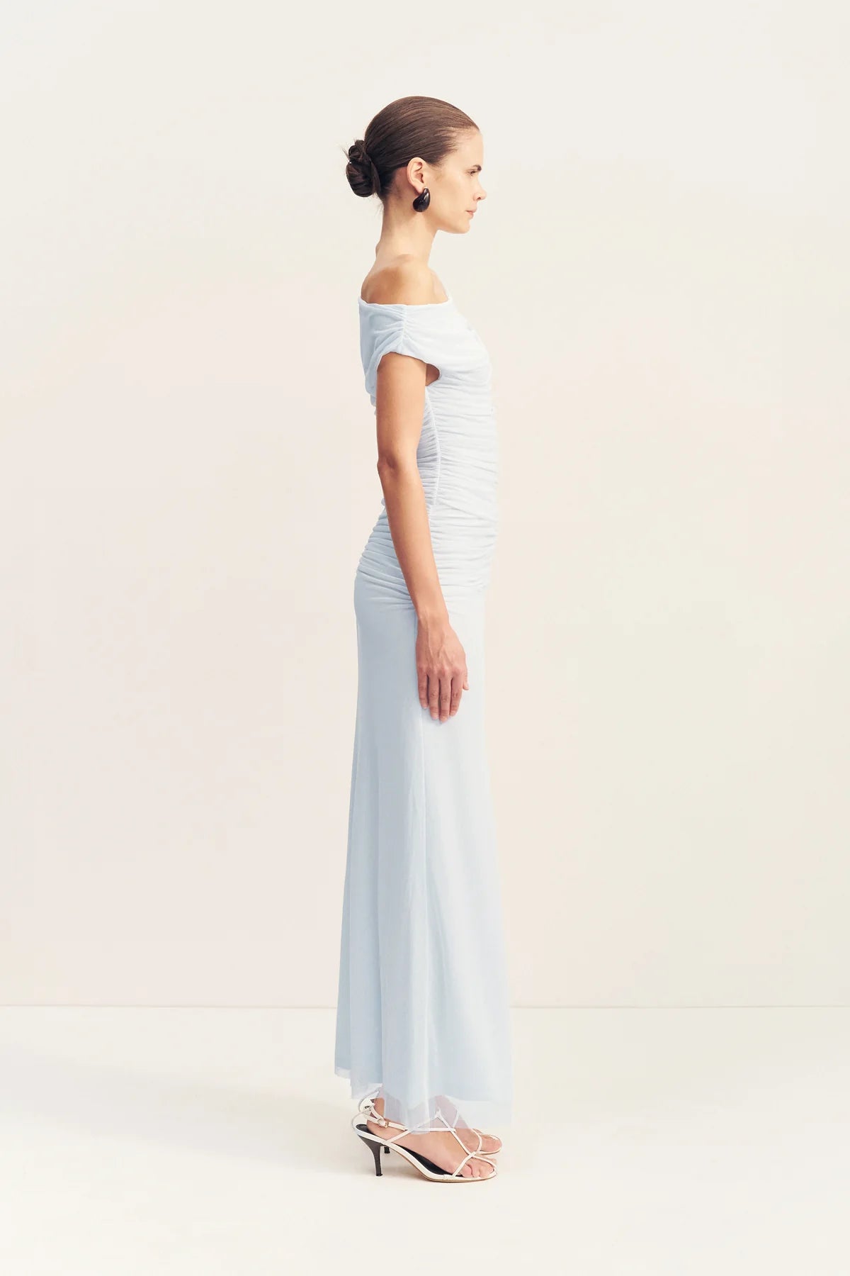 Shona Joy | Mira Off Shoulder Maxi Dress - Sky