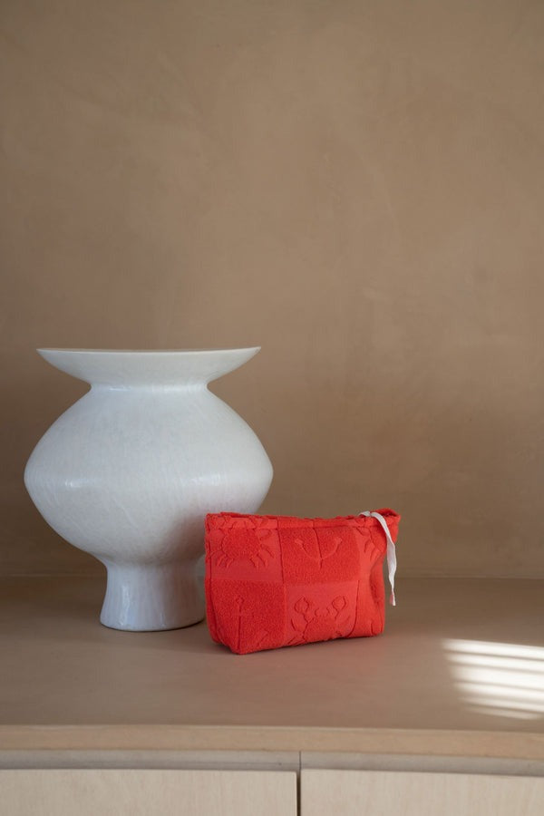 Araminta James | Seaside Terry Beach Clutch Lobster Red