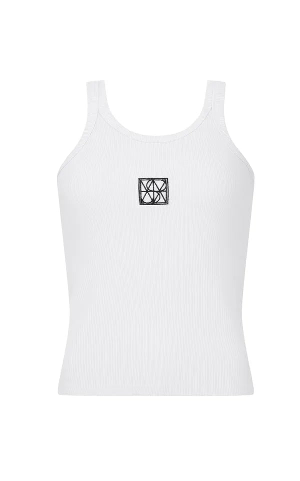 Araminta James | Monogram Tank Snow