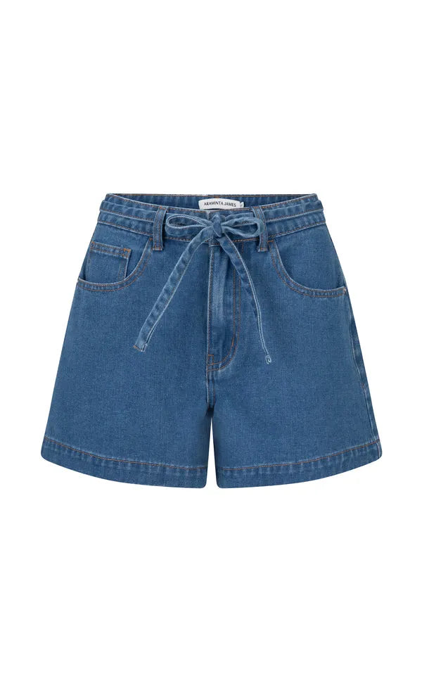 Araminta James | Jolie Denim Short Dark Blue