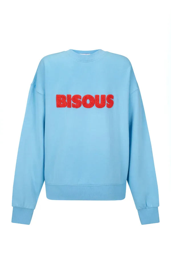 Araminta James | Bisous Sweatshirt Ice Blue