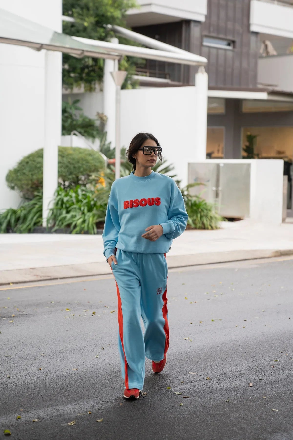 Araminta James | Bisous Sweatshirt Ice Blue